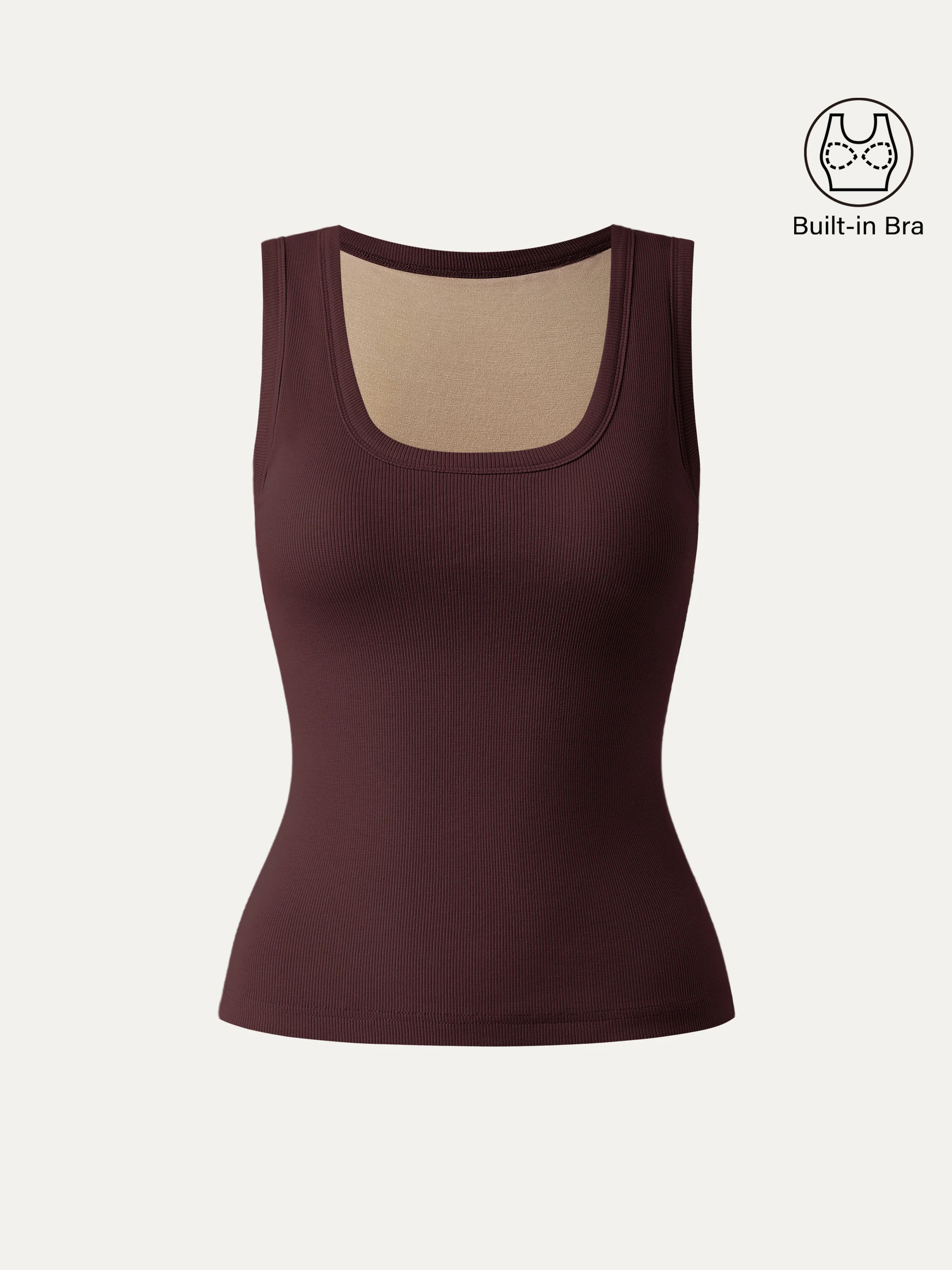 Scoop Neck Cotton Breathable Tank Top