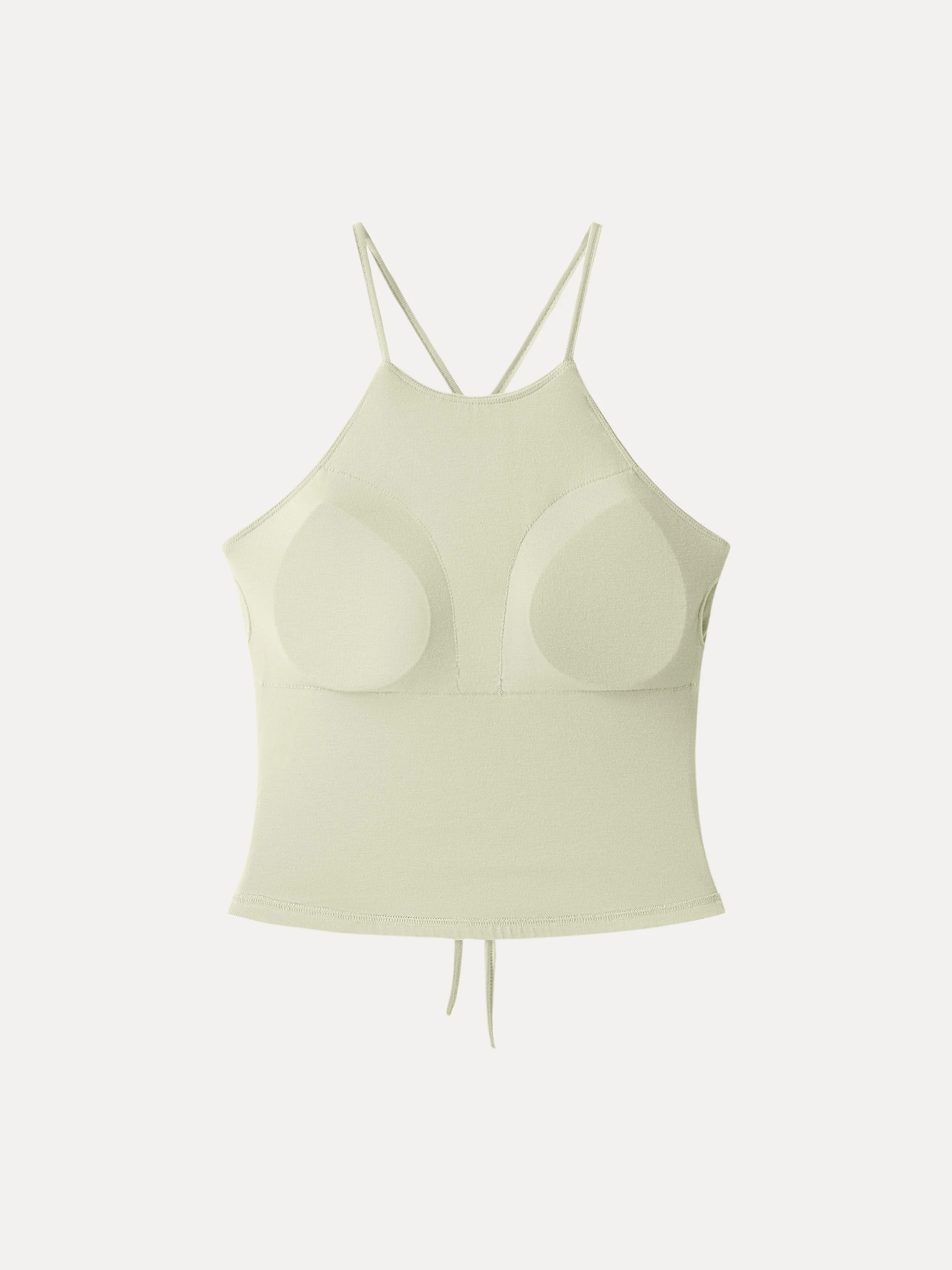 Tie Back Bandless Crop Top Bra