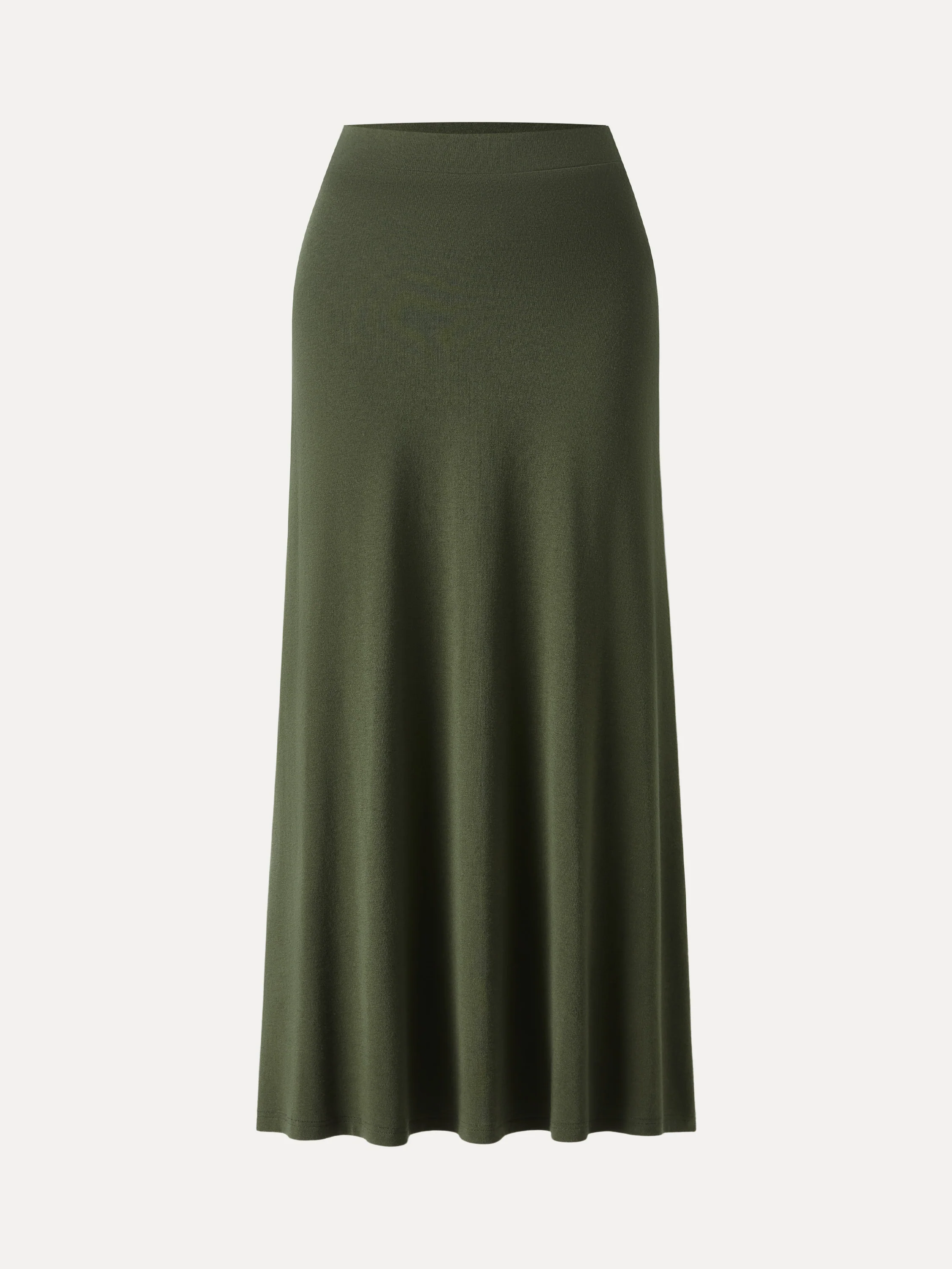 Light Warm Pull-on Circle Flared Maxi Skirt