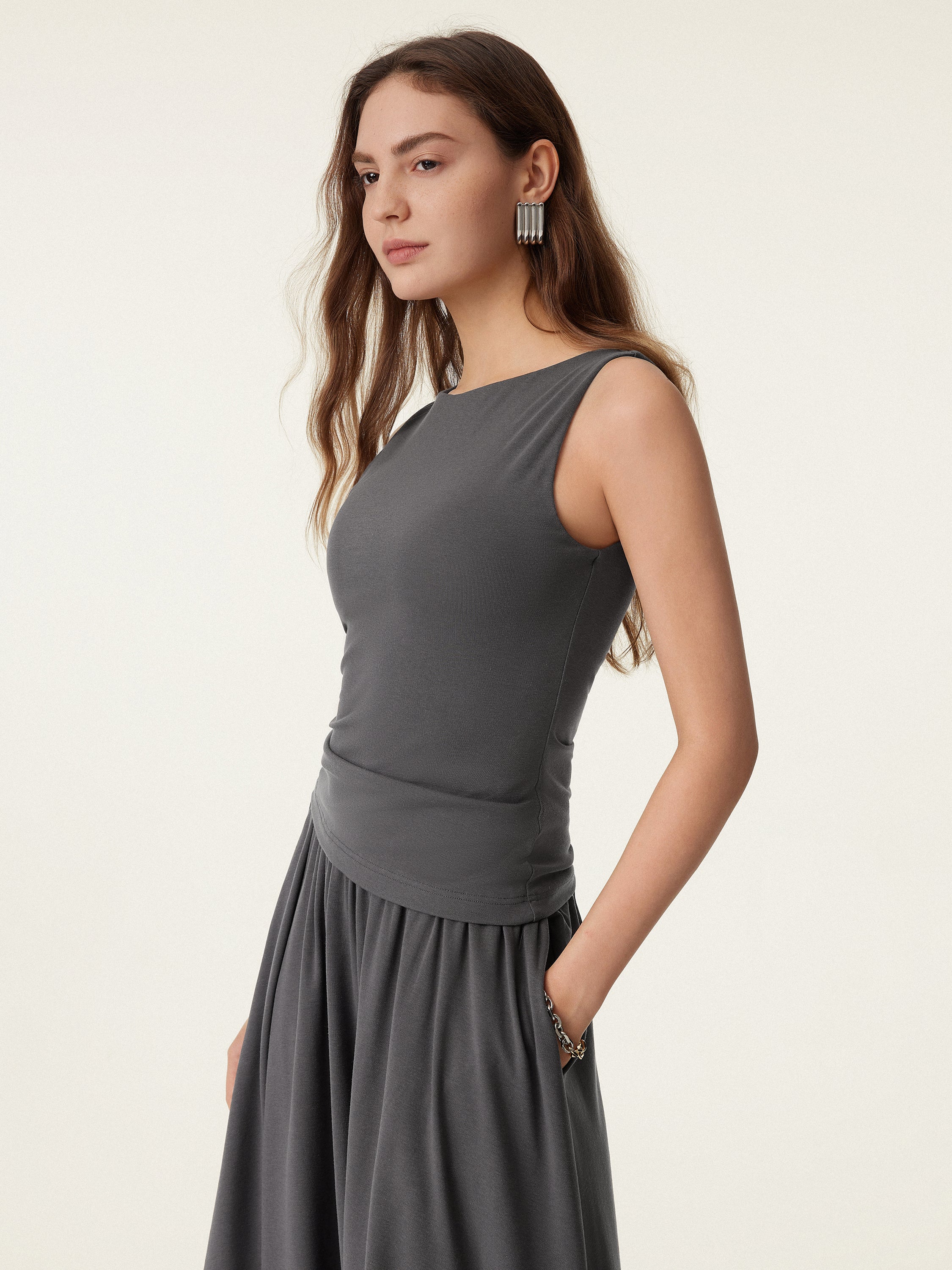 Soft Boatneck Breathable Bra Tank