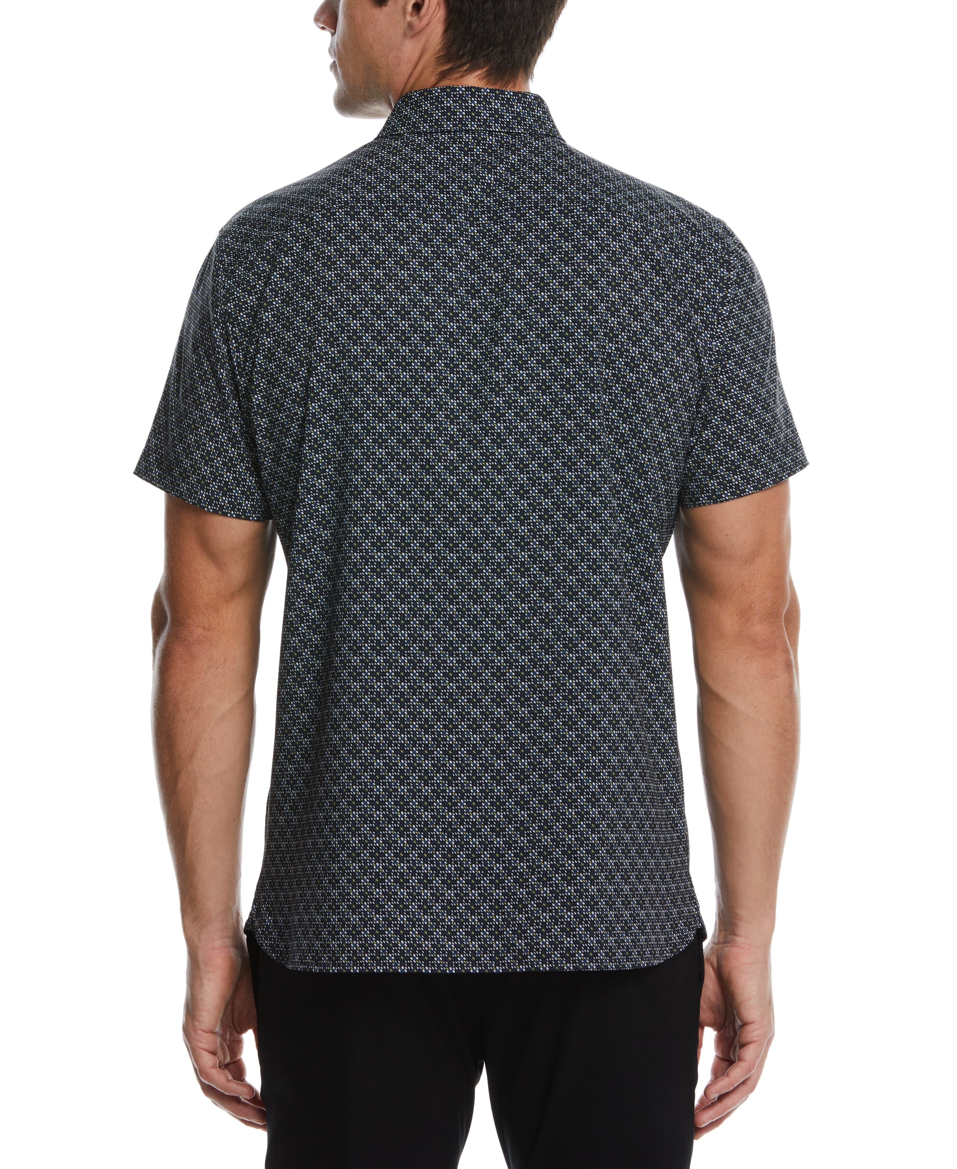 Total Stretch Micro Motif Print Shirt