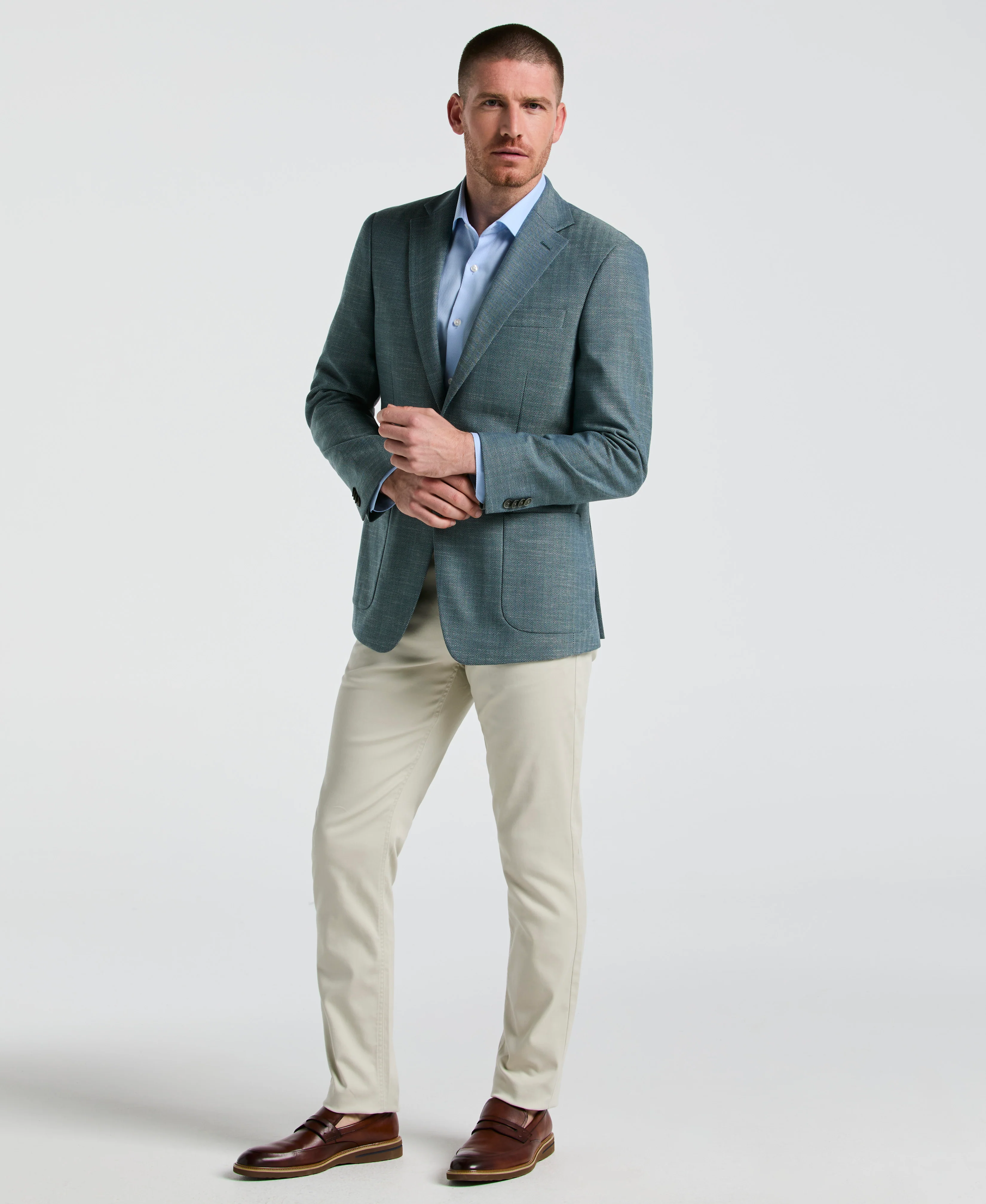 Herringbone Pattern Sports Coat