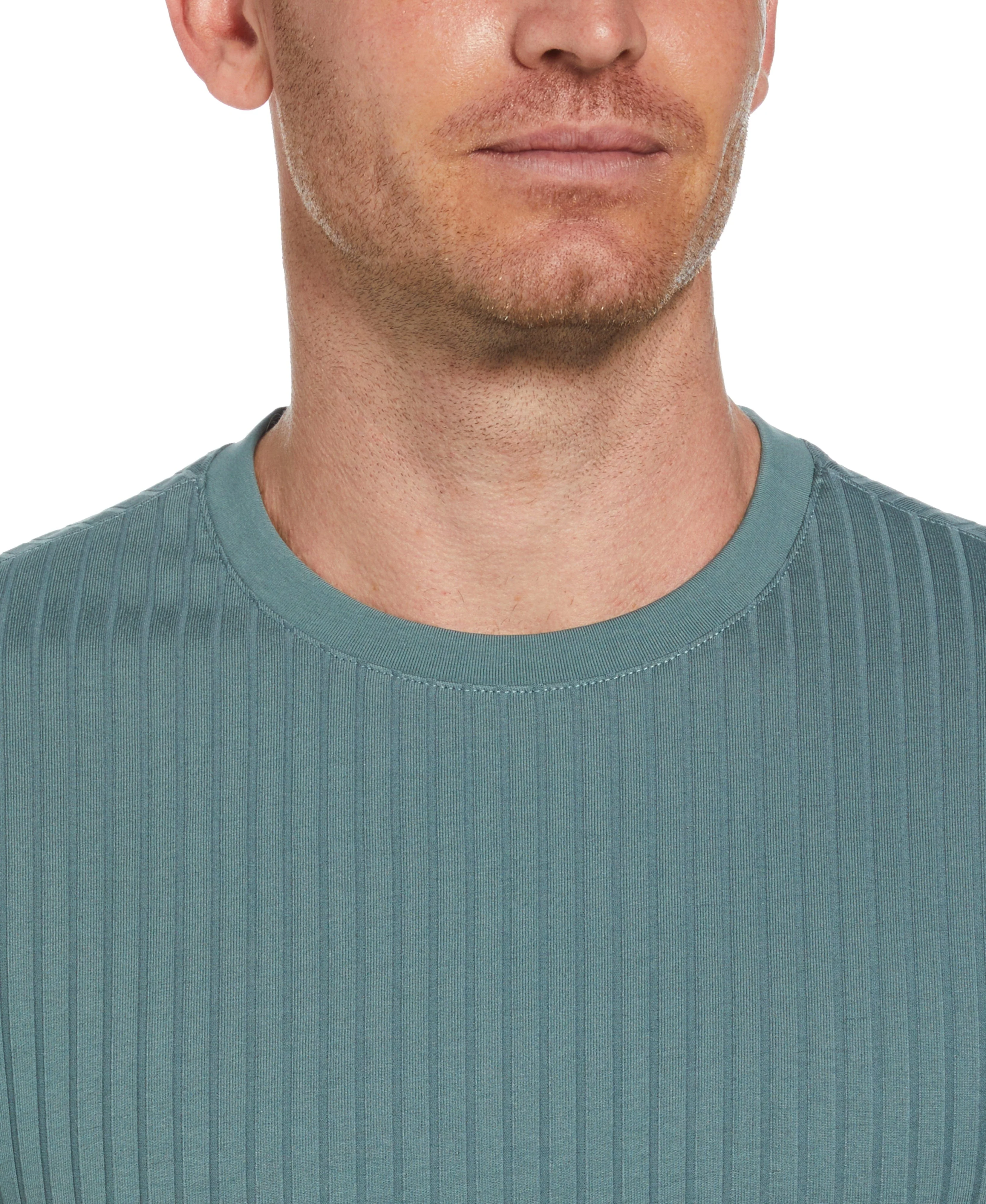 Ribbed Crew Neck Tee