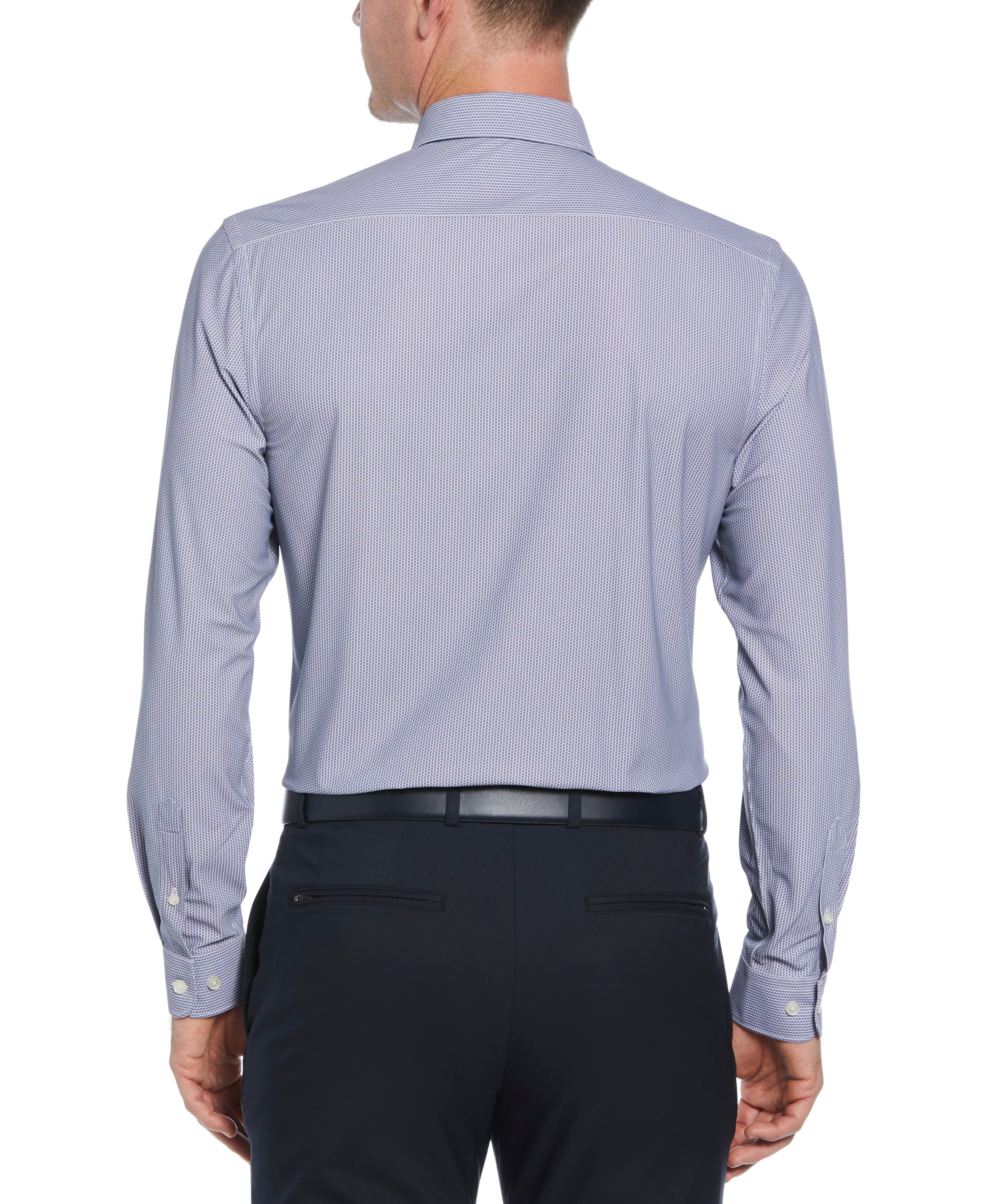 Slim Fit Circle Pattern Dress Shirt