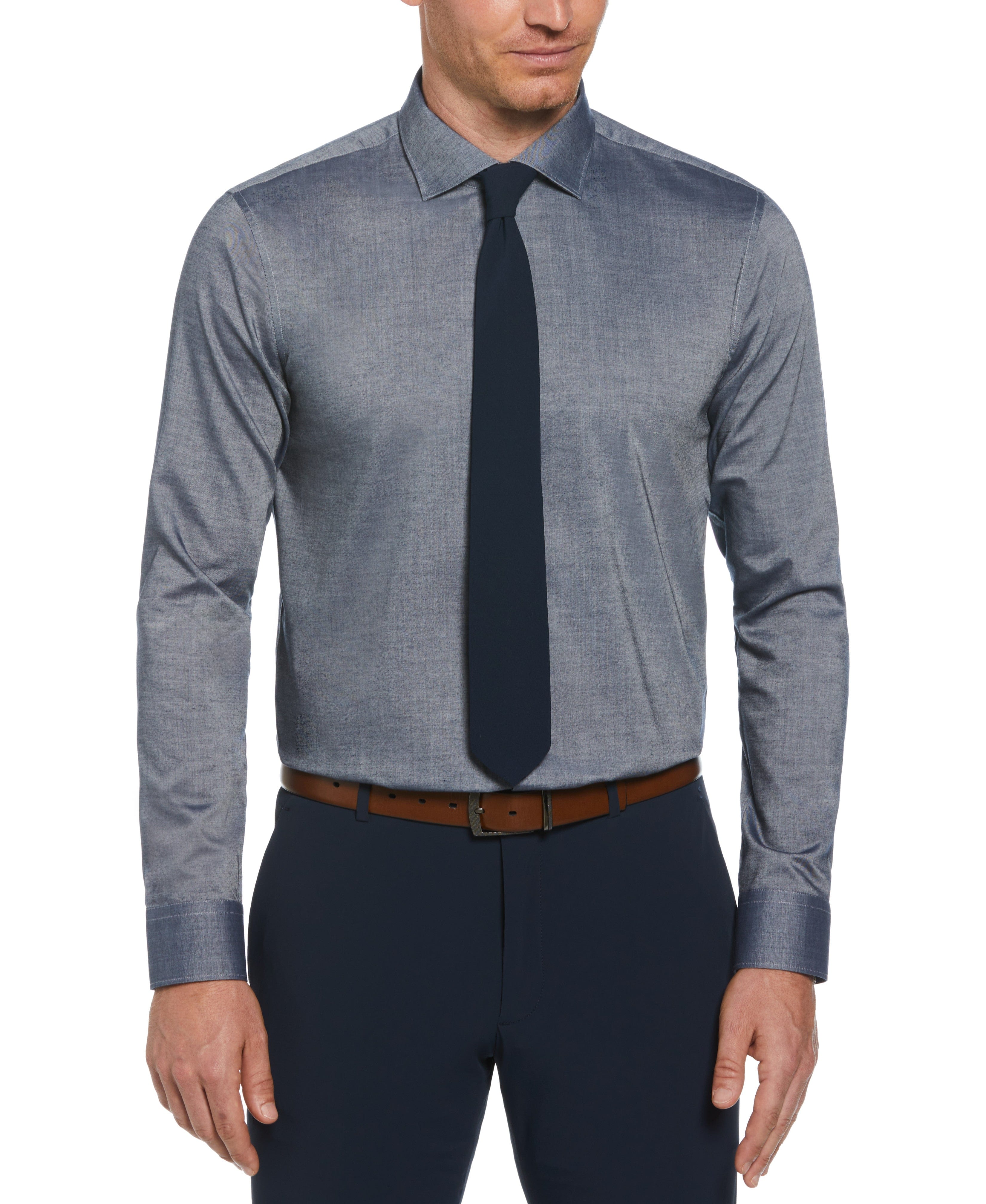 Slim Fit Luxe Button-Down Tencel Twill Dress Shirt