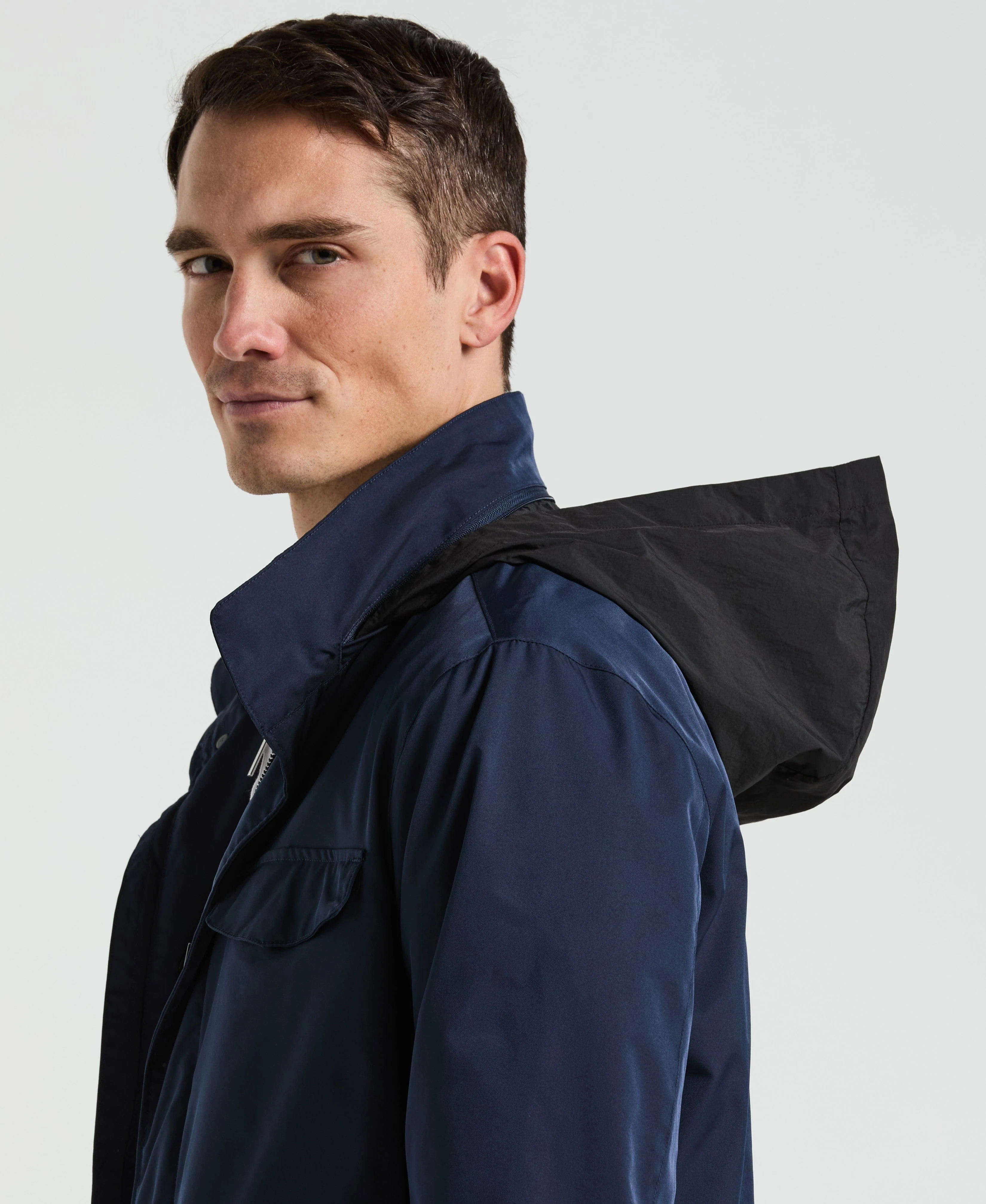 Iridescent Twill 6-Pocket Jacket