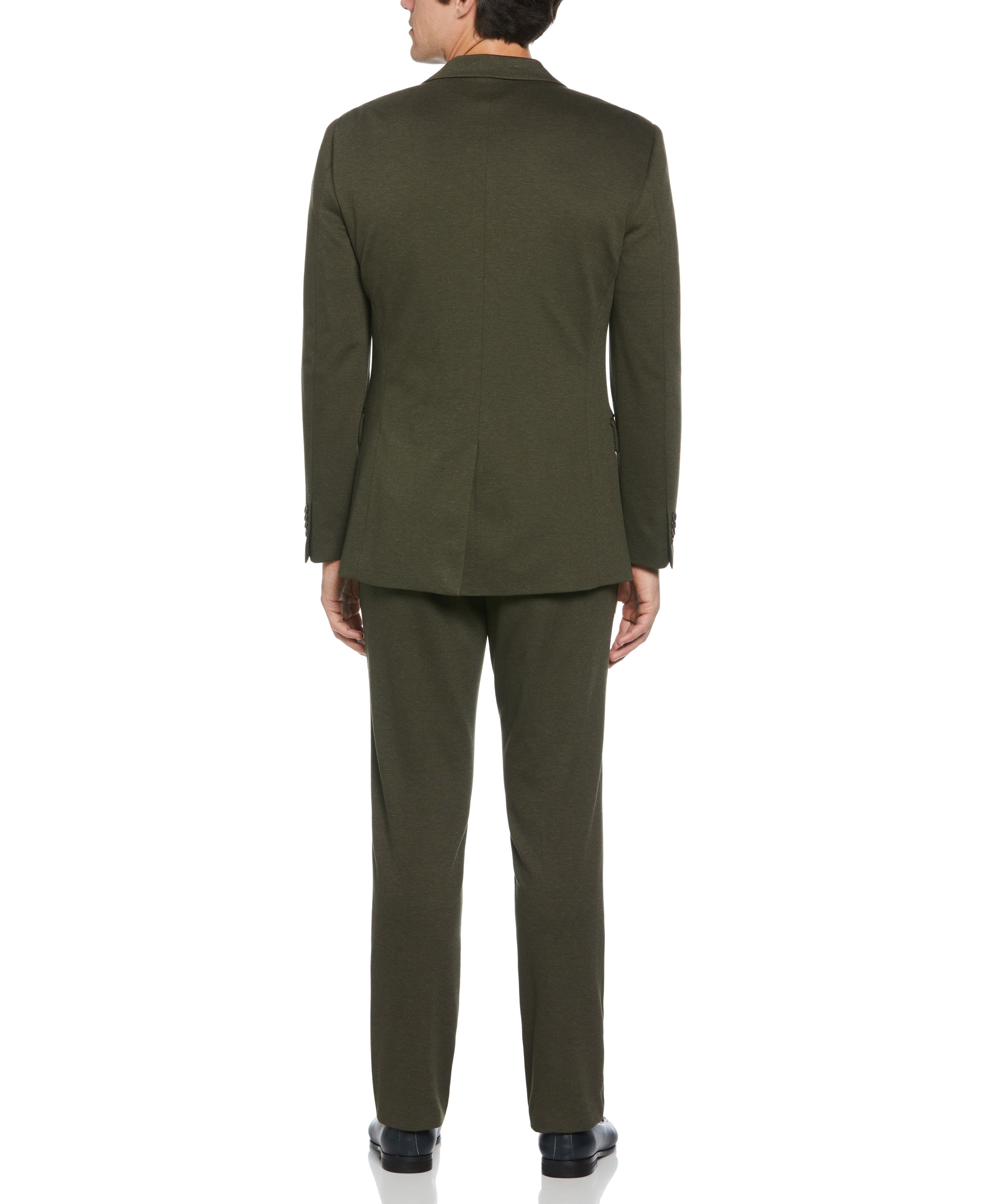 Slim Fit Two Tone Smart Knit Suit Jacket