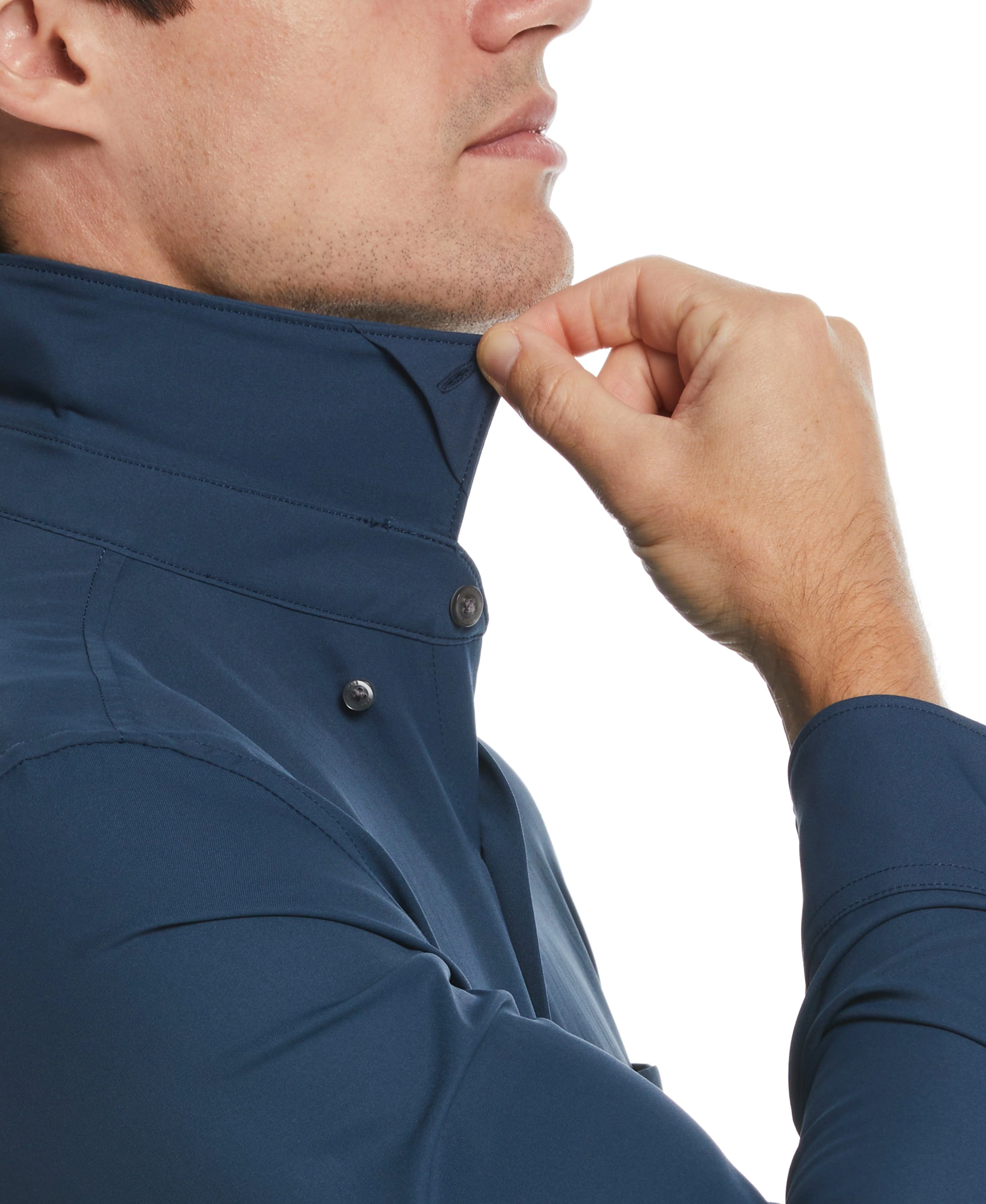 Untucked Total Stretch Slim Fit Solid Shirt