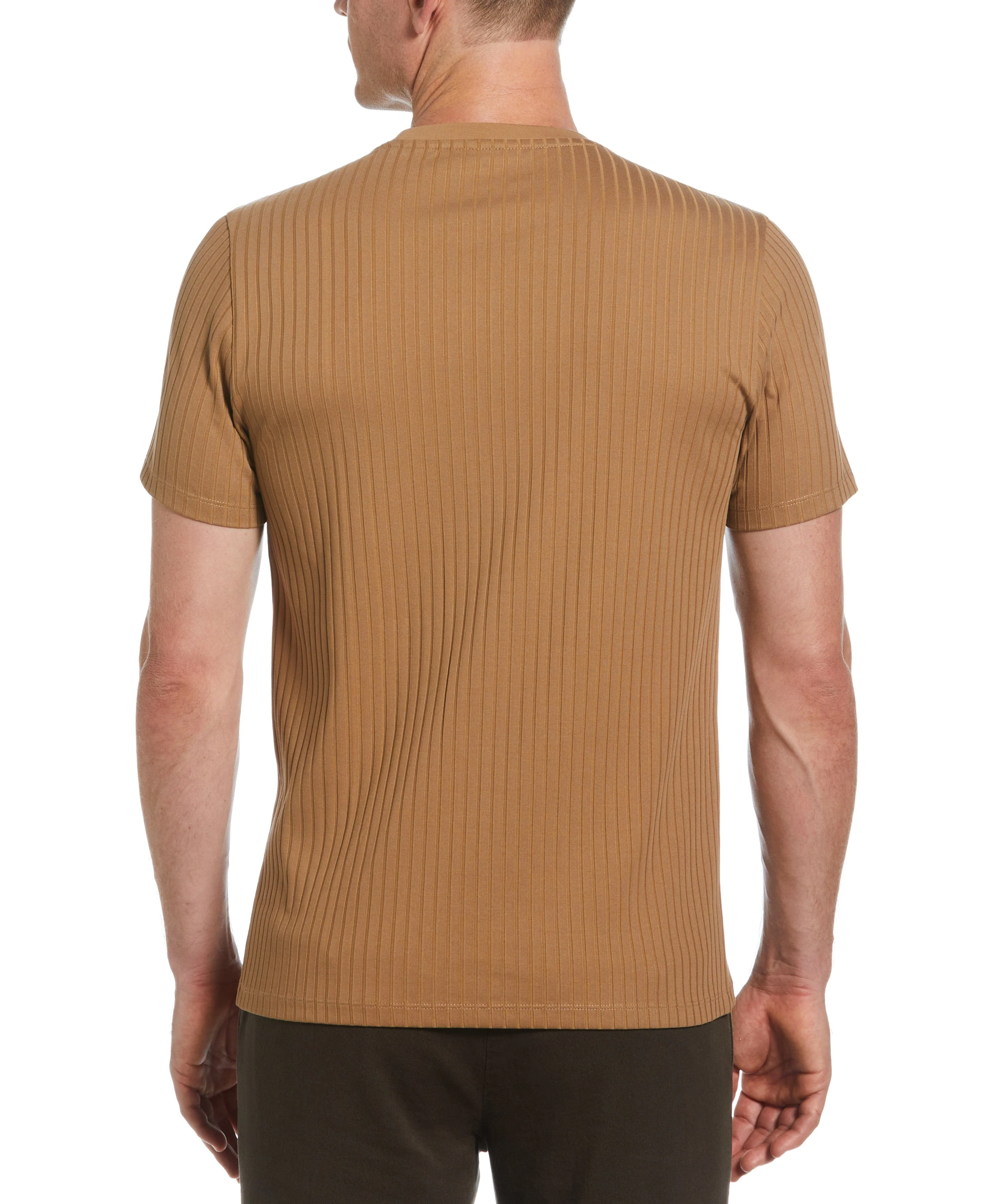 Ribbed Crew Neck Tee