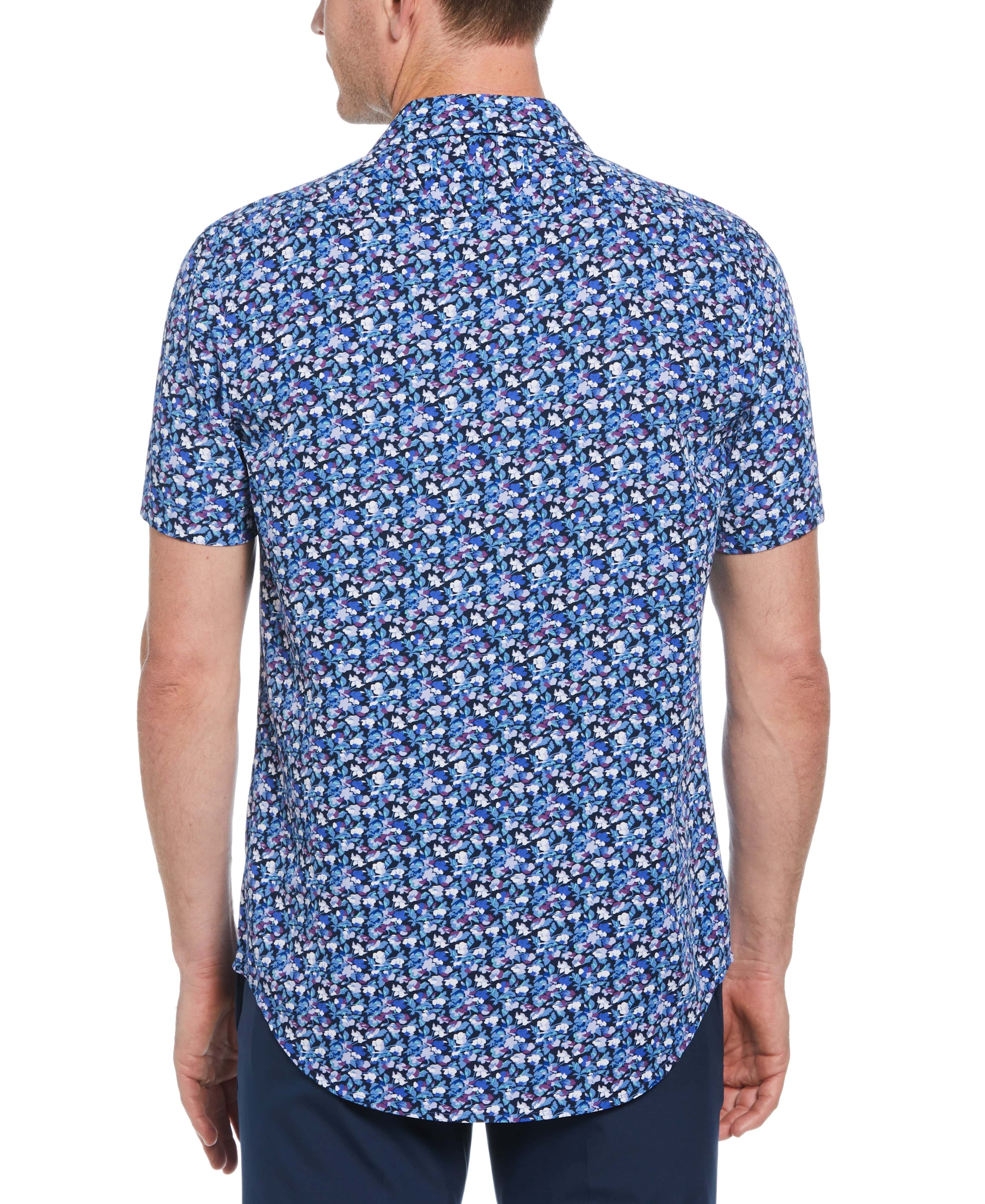 Total Stretch Mini Floral Print Shirt
