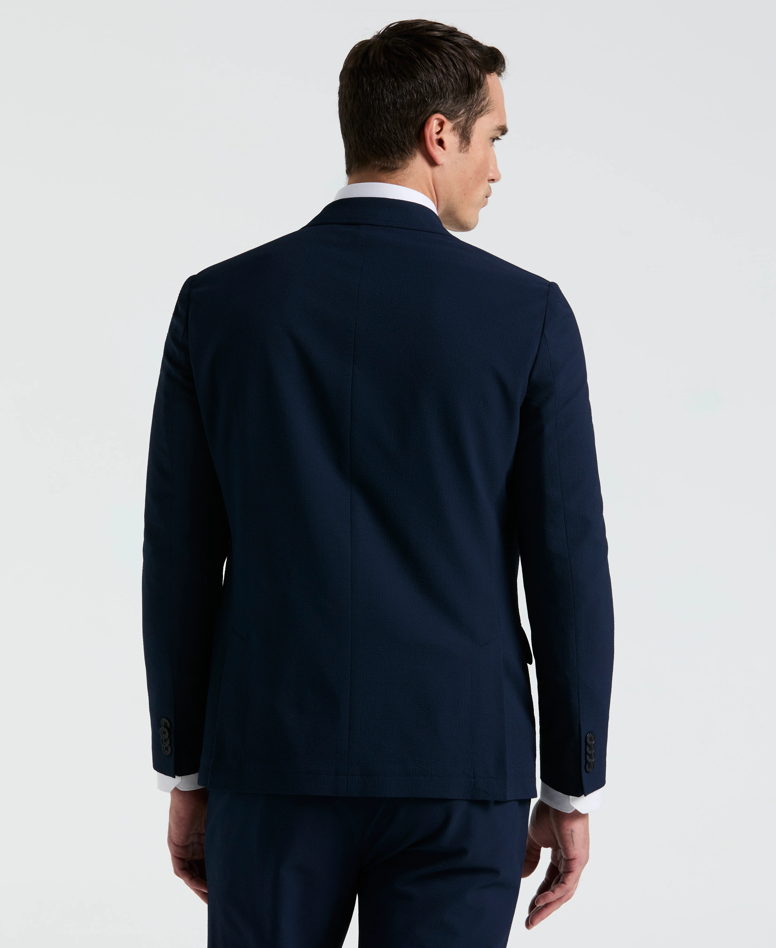 Slim Fit Seersucker Suit Jacket
