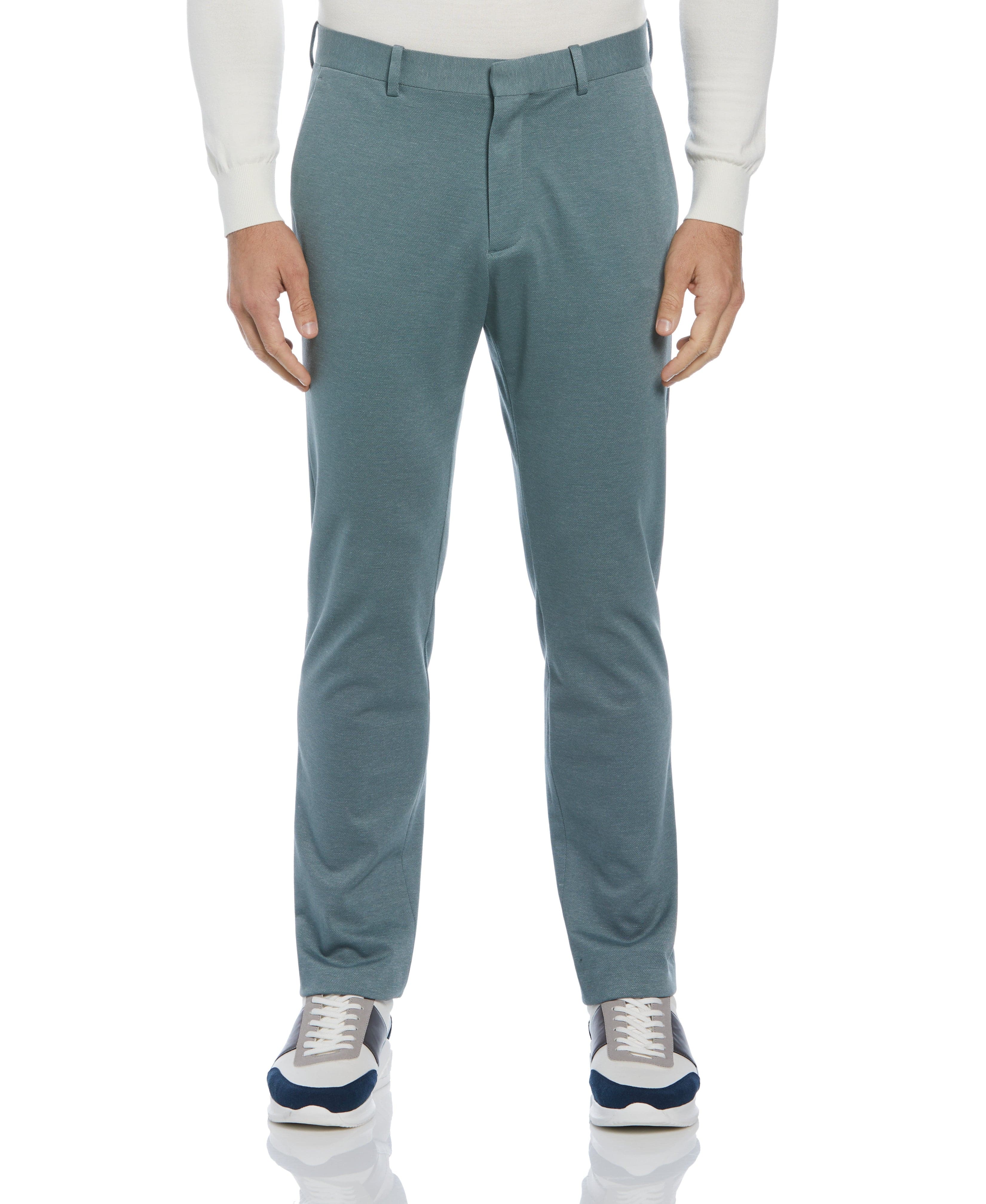 Slim Fit Two Tone Smart Knit Suit Pant