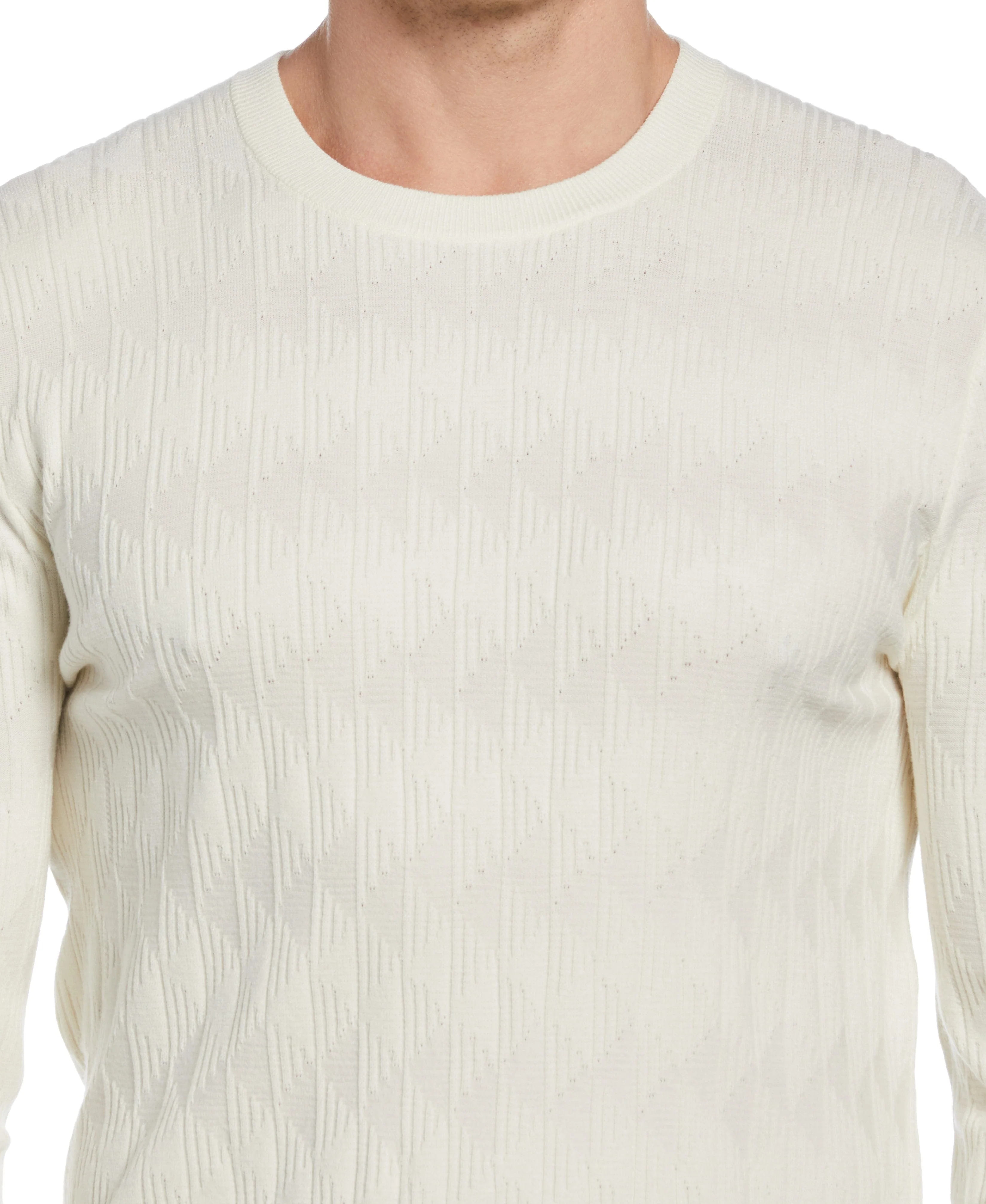 Tech Knit Stitch Crew Neck Sweater