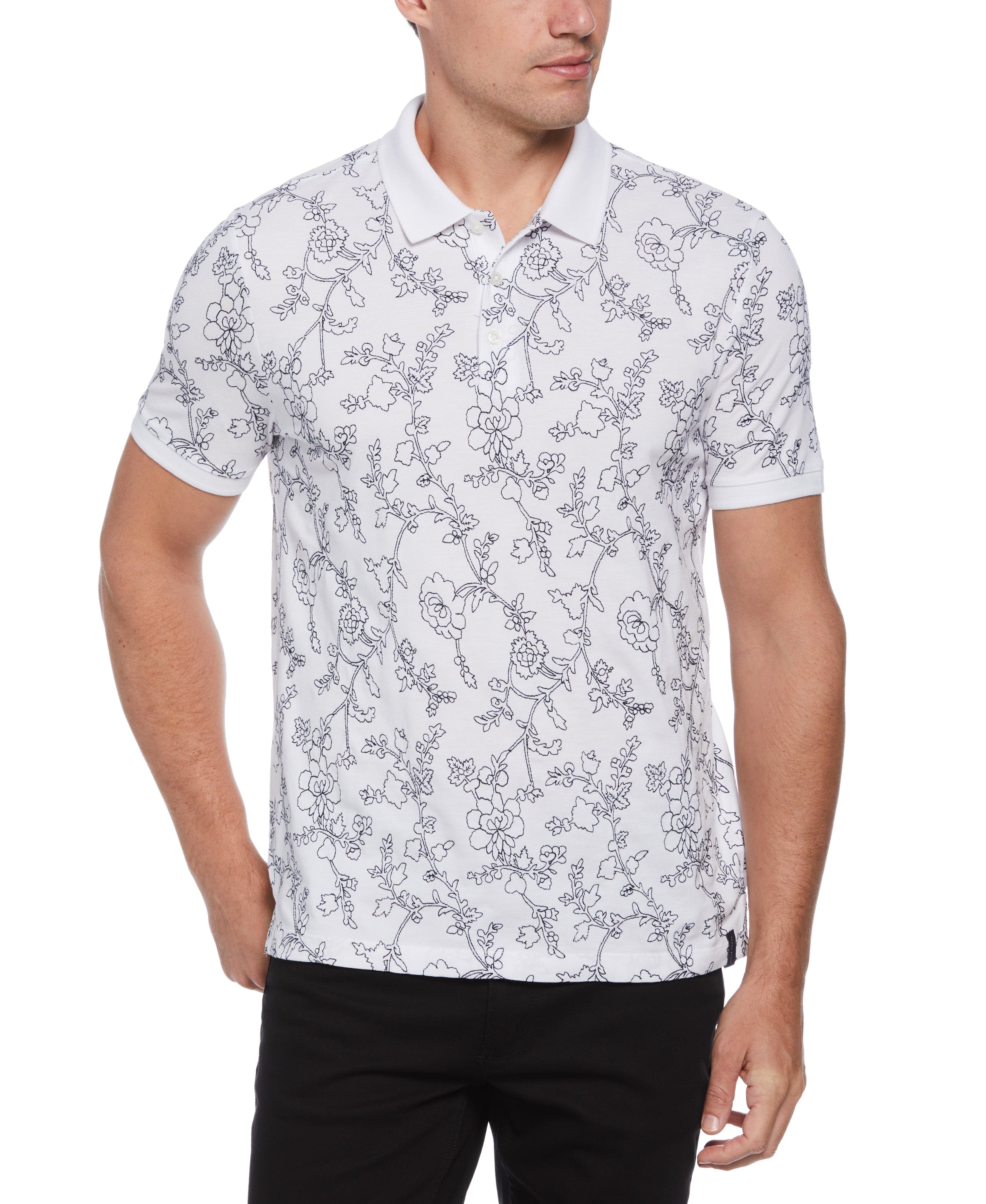 Floral Pique Polo
