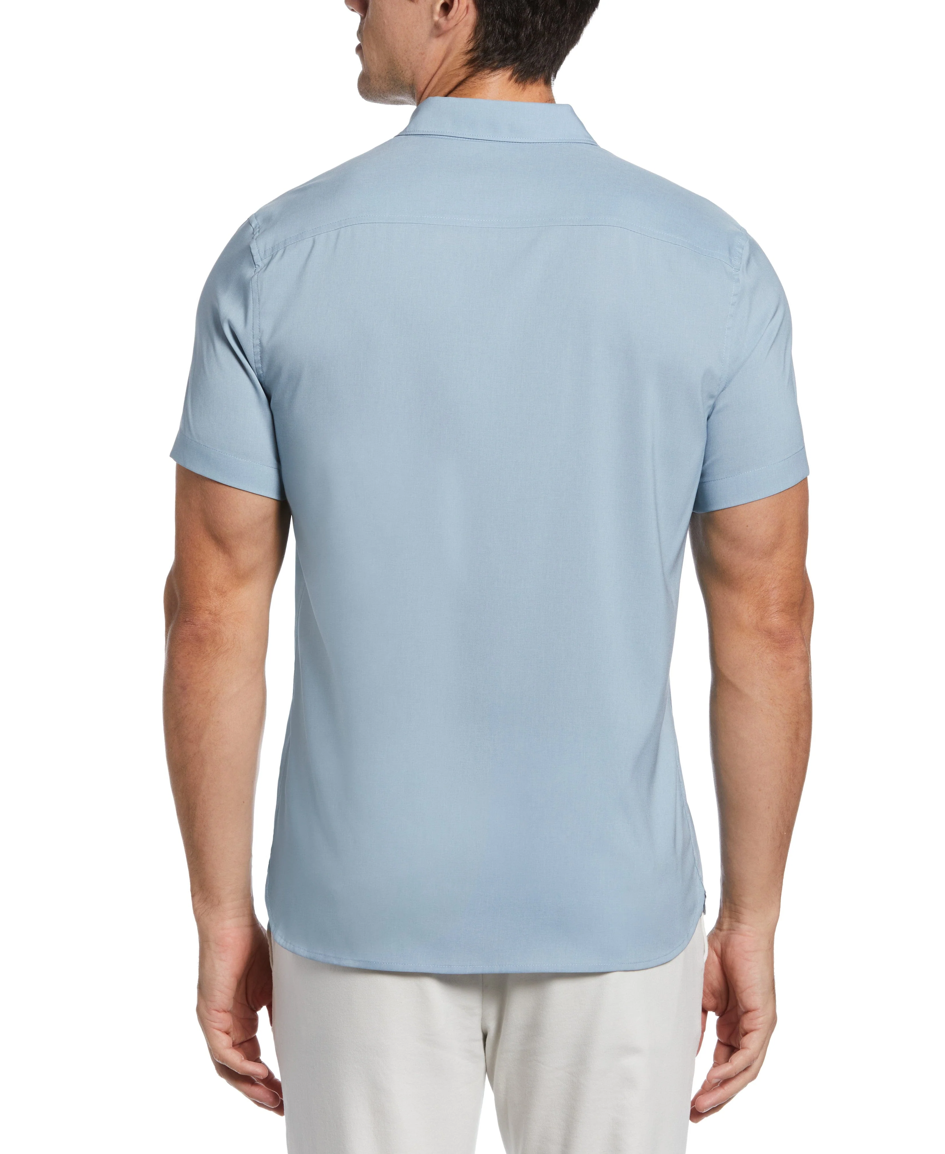 Total Stretch Slim Fit Heather Pocket Shirt