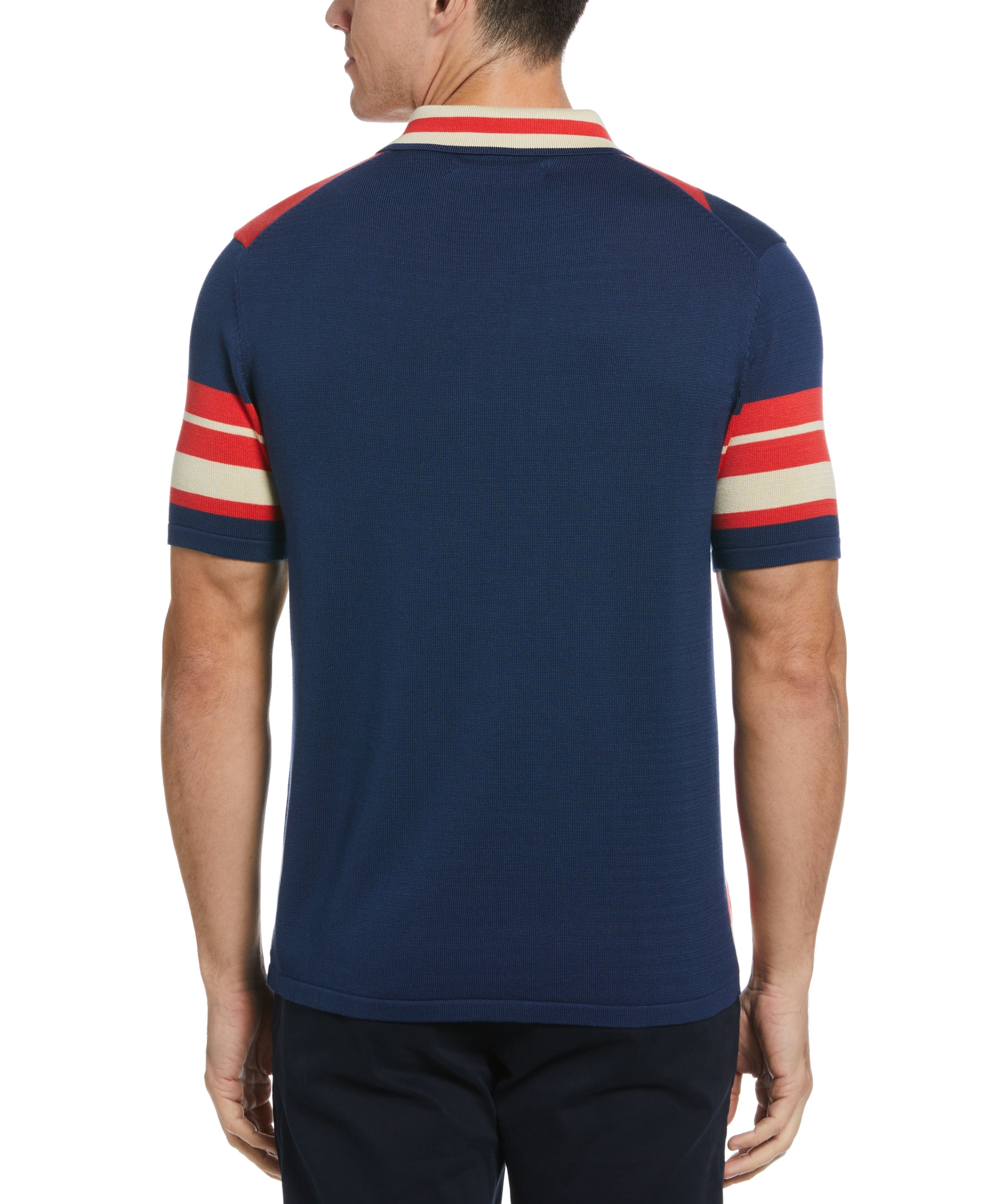 Multi Stripe Sweater Polo