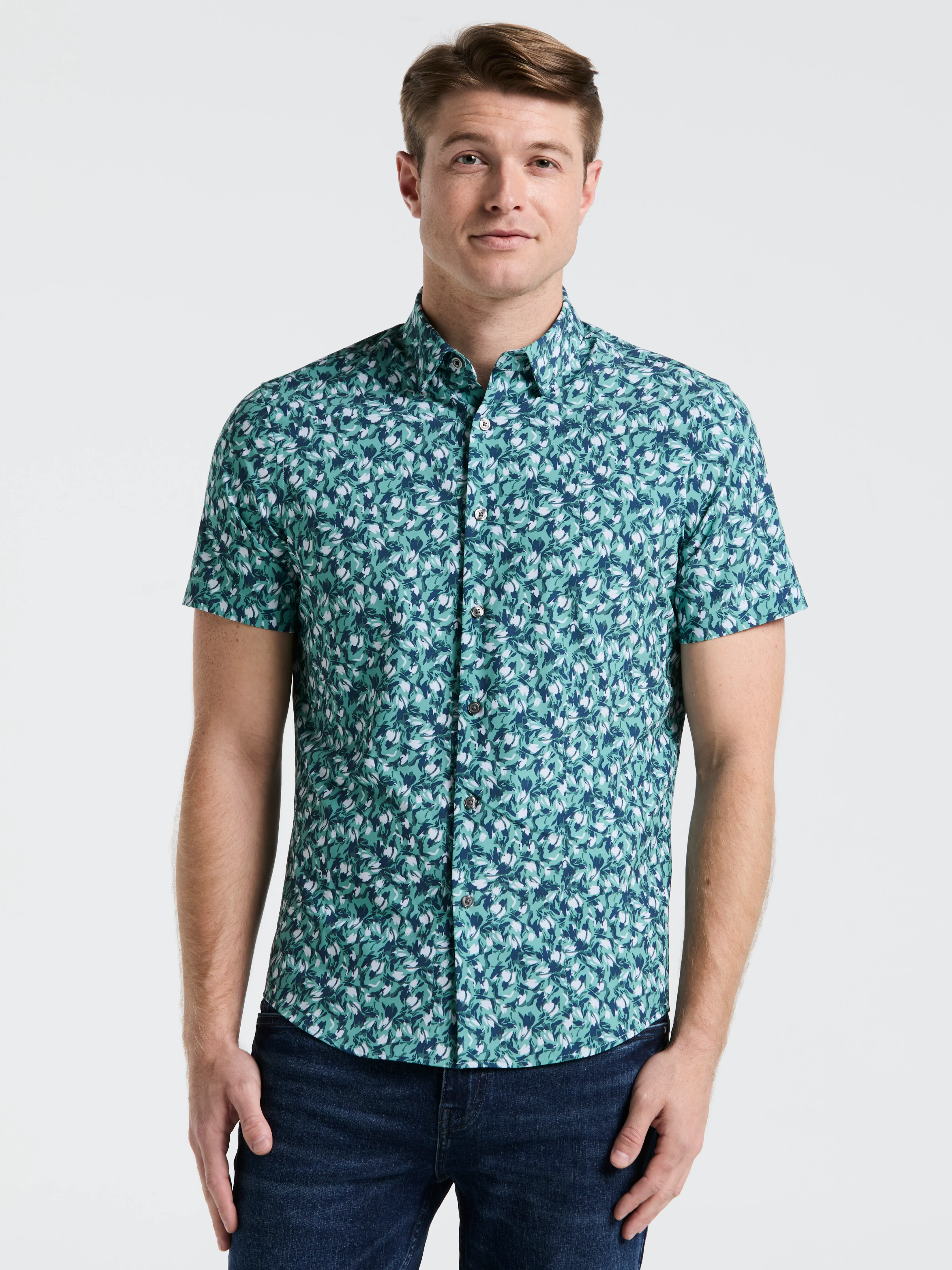Slim Fit Floral Print Shirt