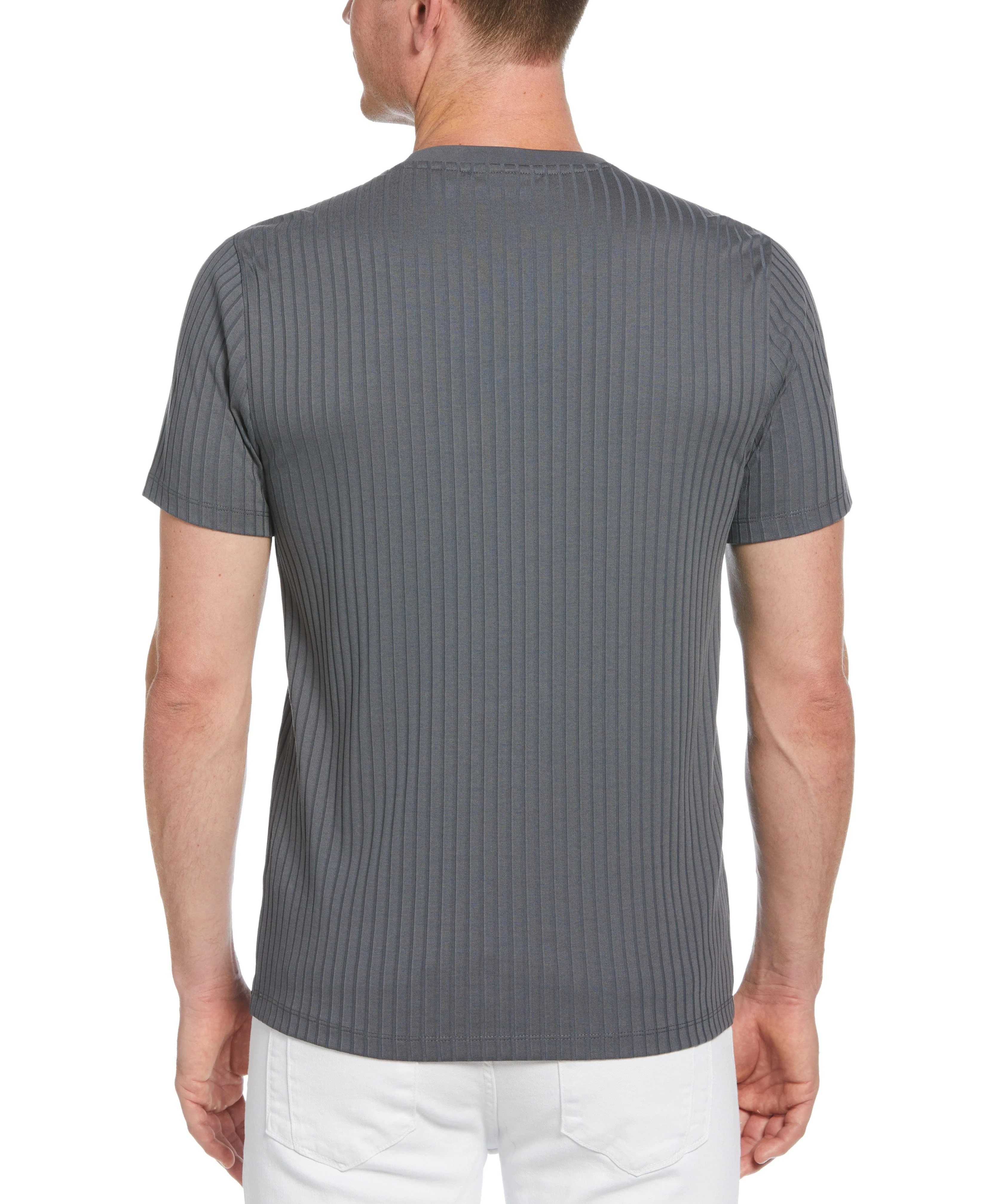 Ribbed Crew Neck Tee