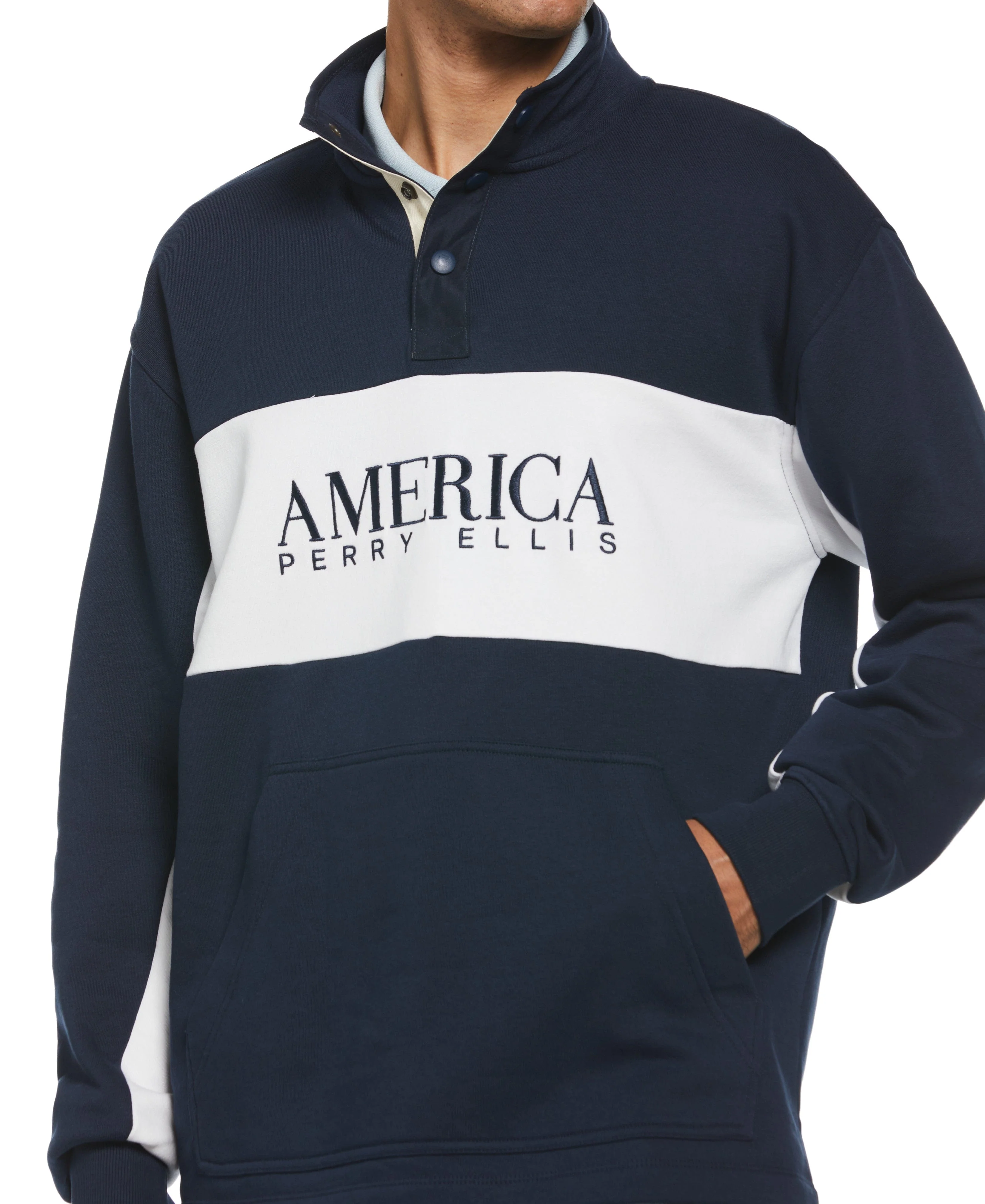 Mock Neck Fleece Pullover