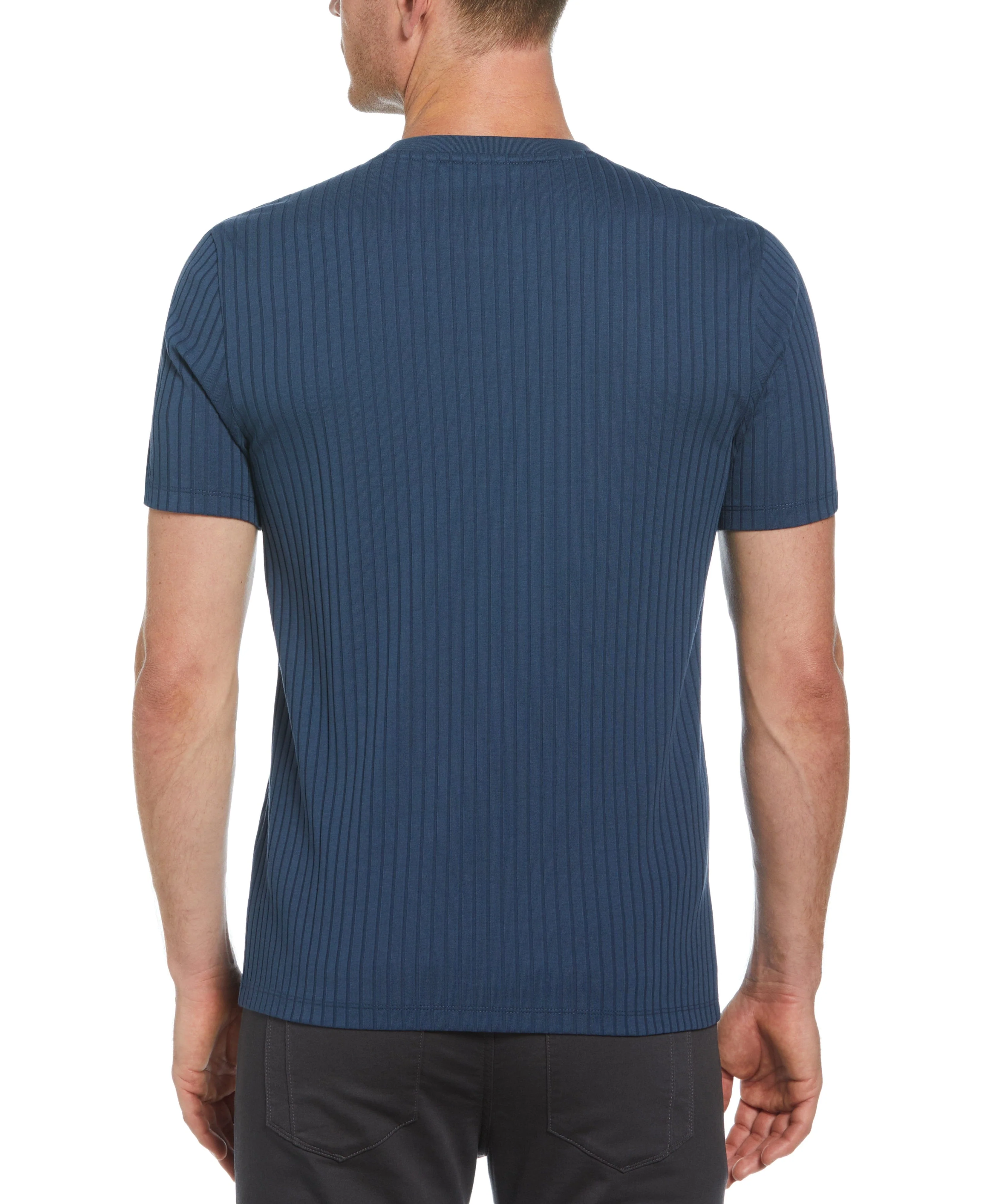 Ribbed Crew Neck Tee