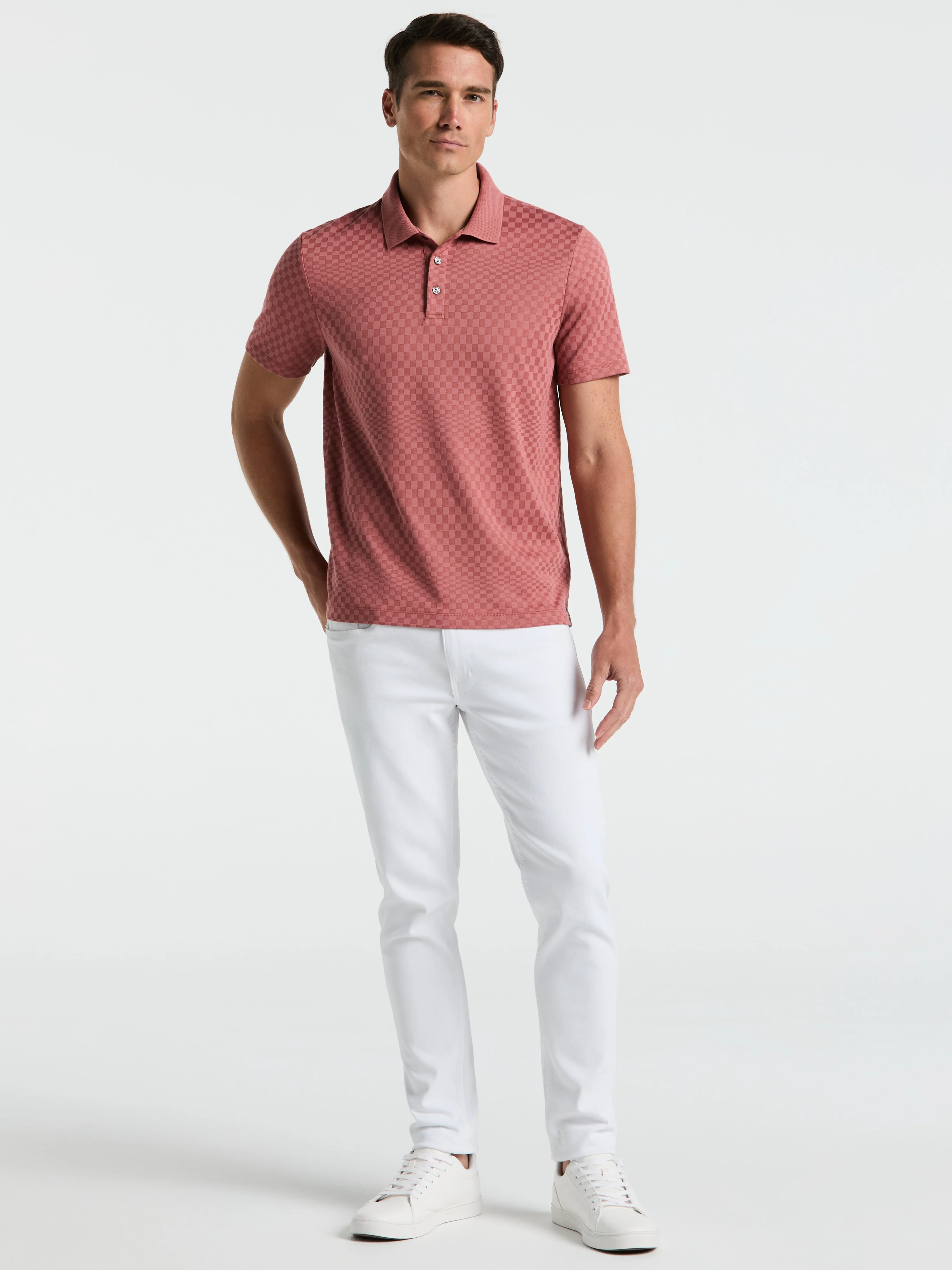 Textured Ombre Polo Shirt