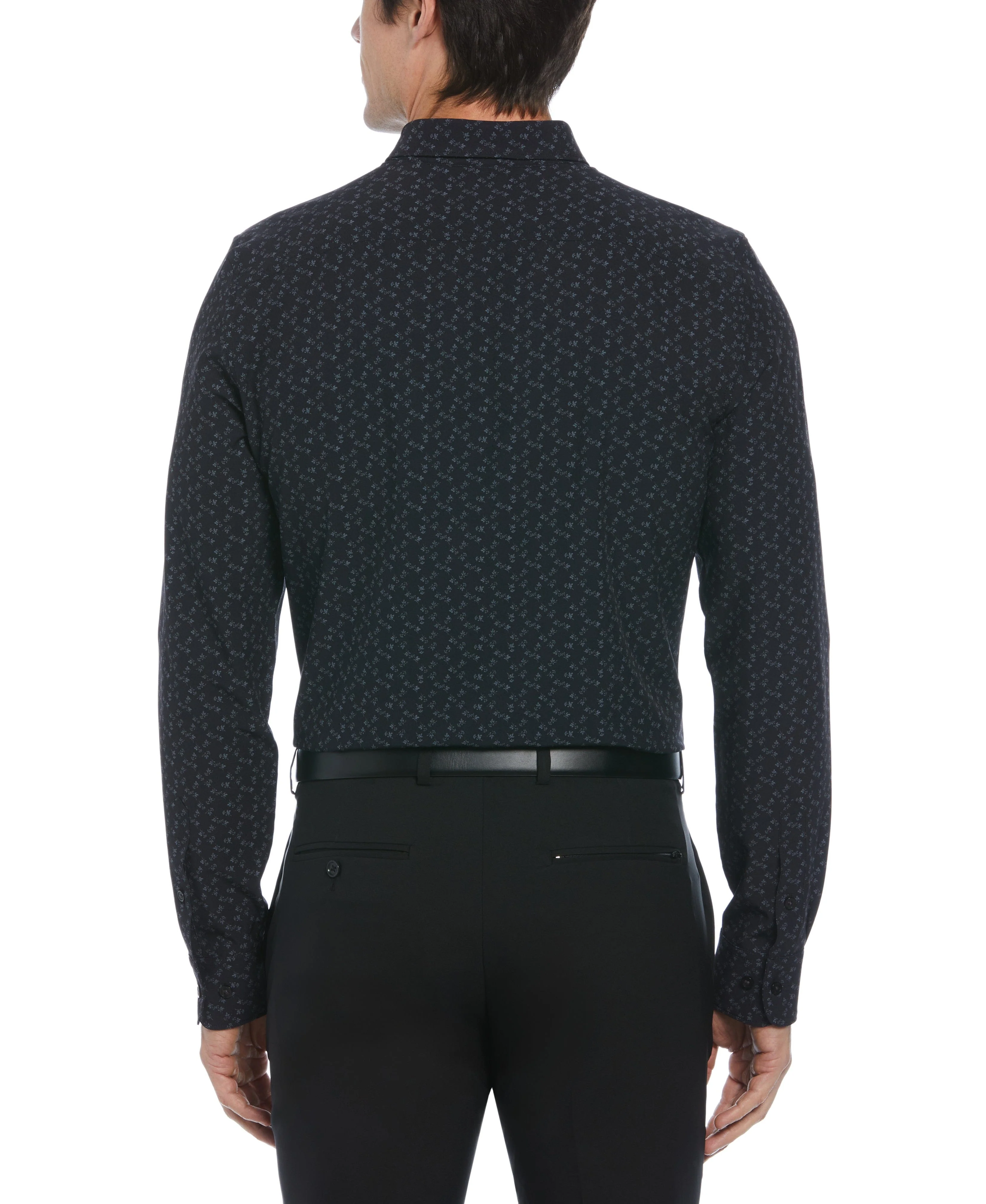 Slim Fit Total Stretch Ditsy Floral Print Shirt