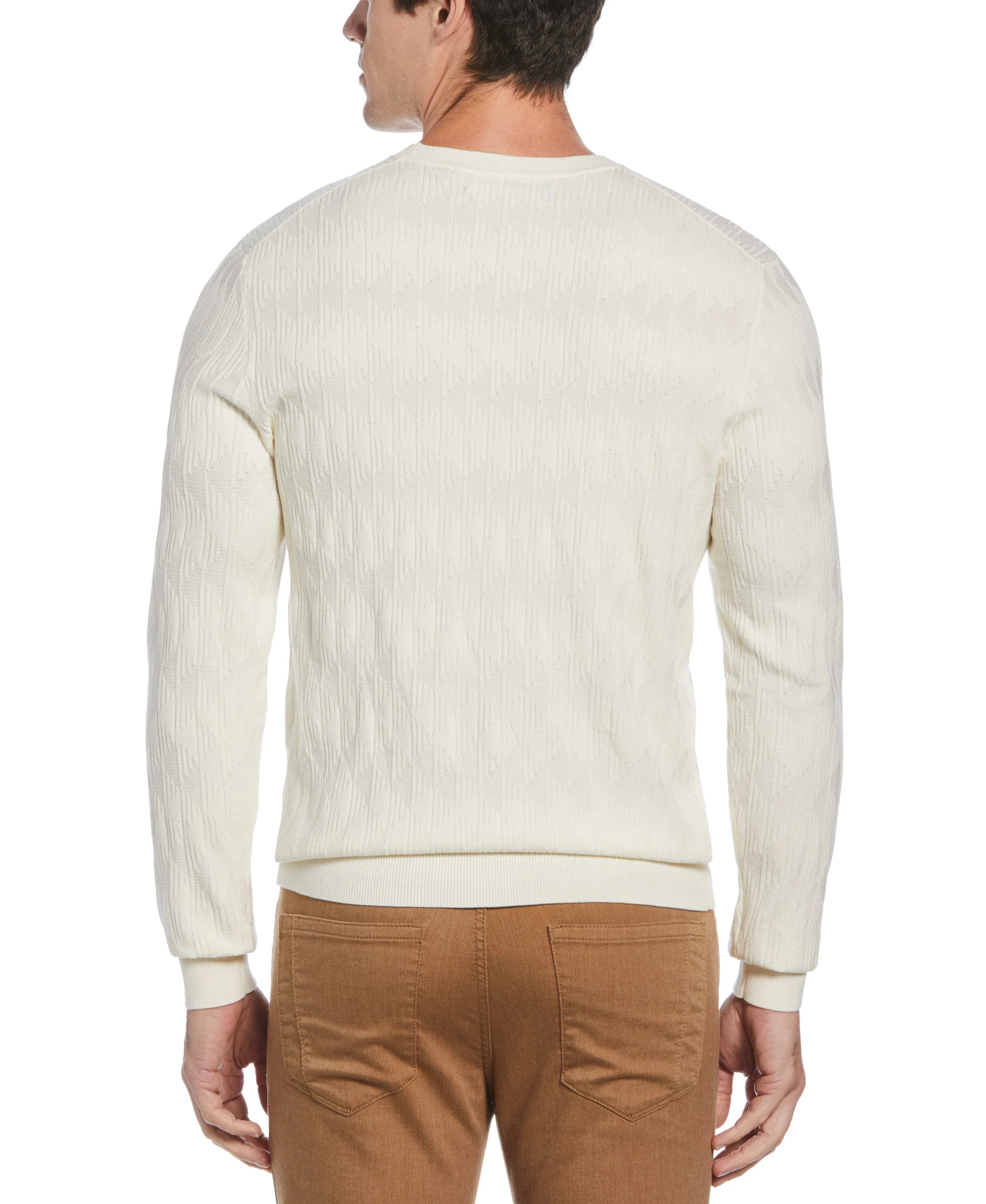 Tech Knit Stitch Crew Neck Sweater