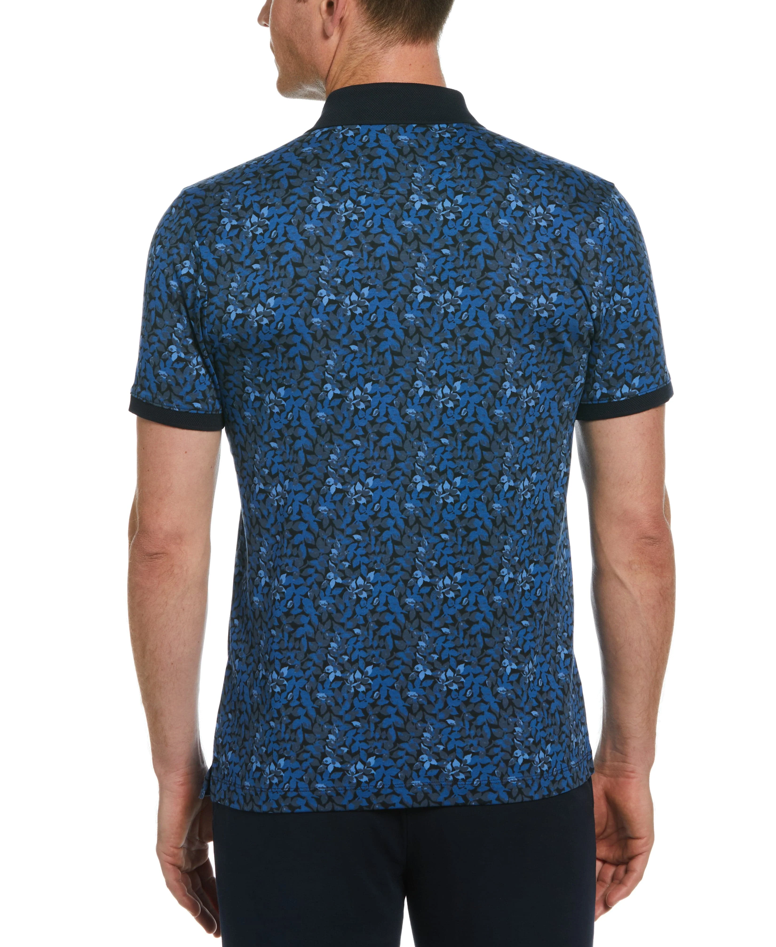 Cotton Leaf Print Polo