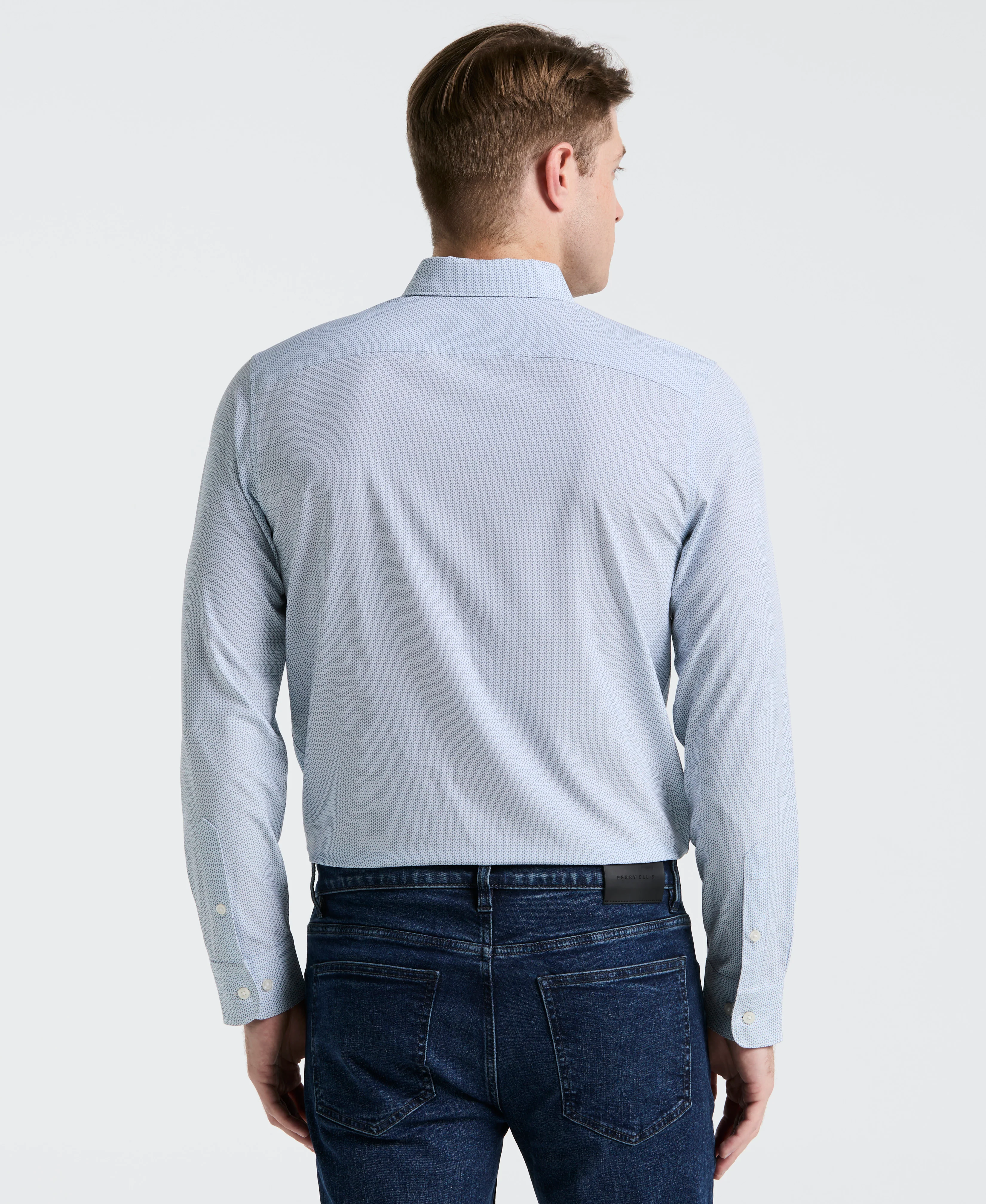 Slim Fit Float Total Stretch Pattern Shirt