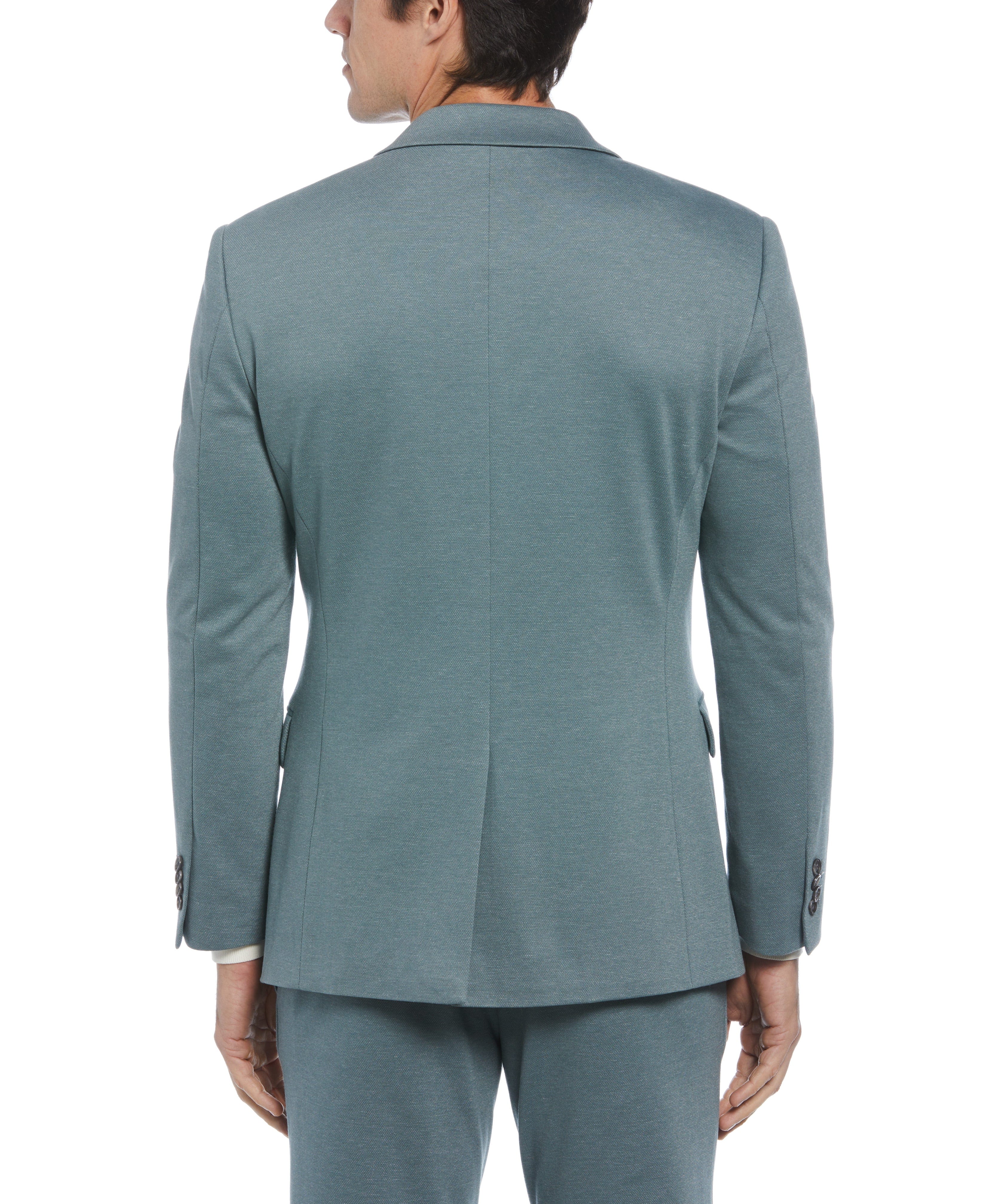 Slim Fit Two Tone Smart Knit Suit Jacket