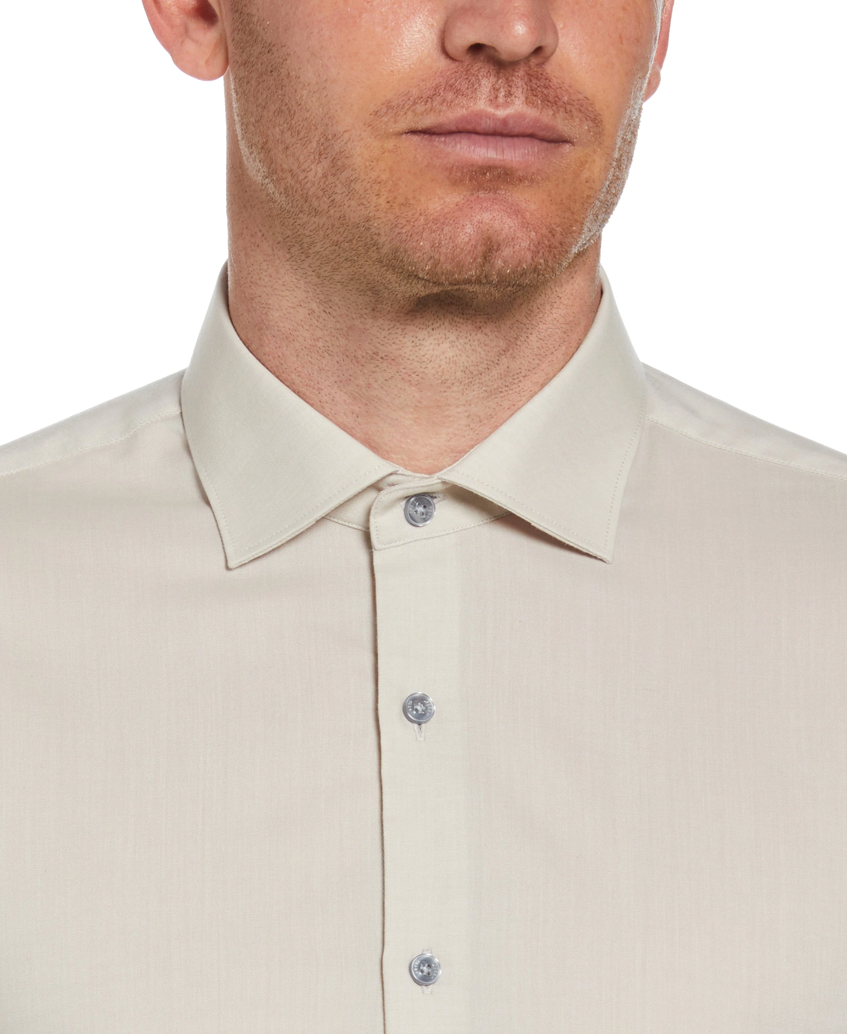 Slim Fit Luxe Button-Down Tencel Twill Dress Shirt