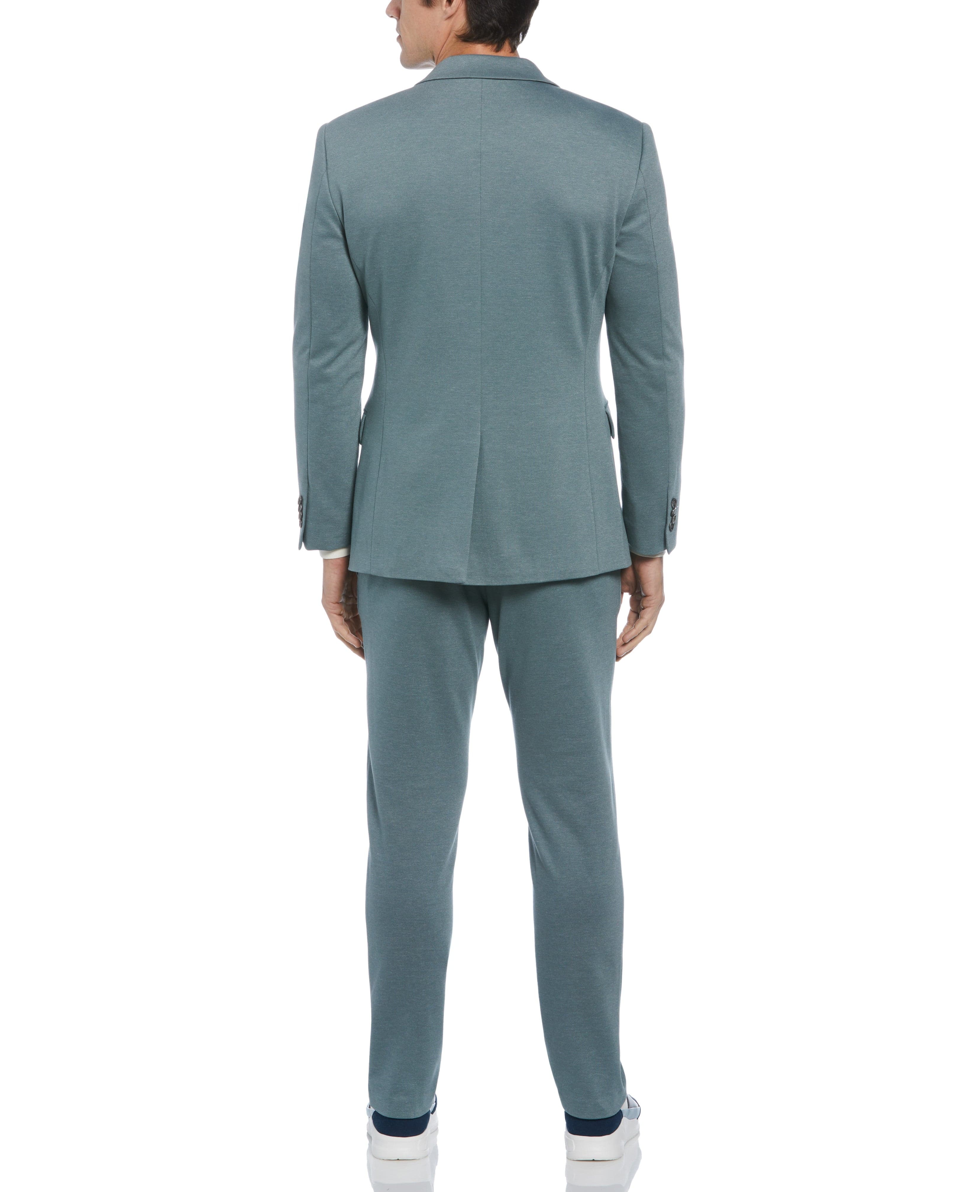 Slim Fit Two Tone Smart Knit Suit Jacket