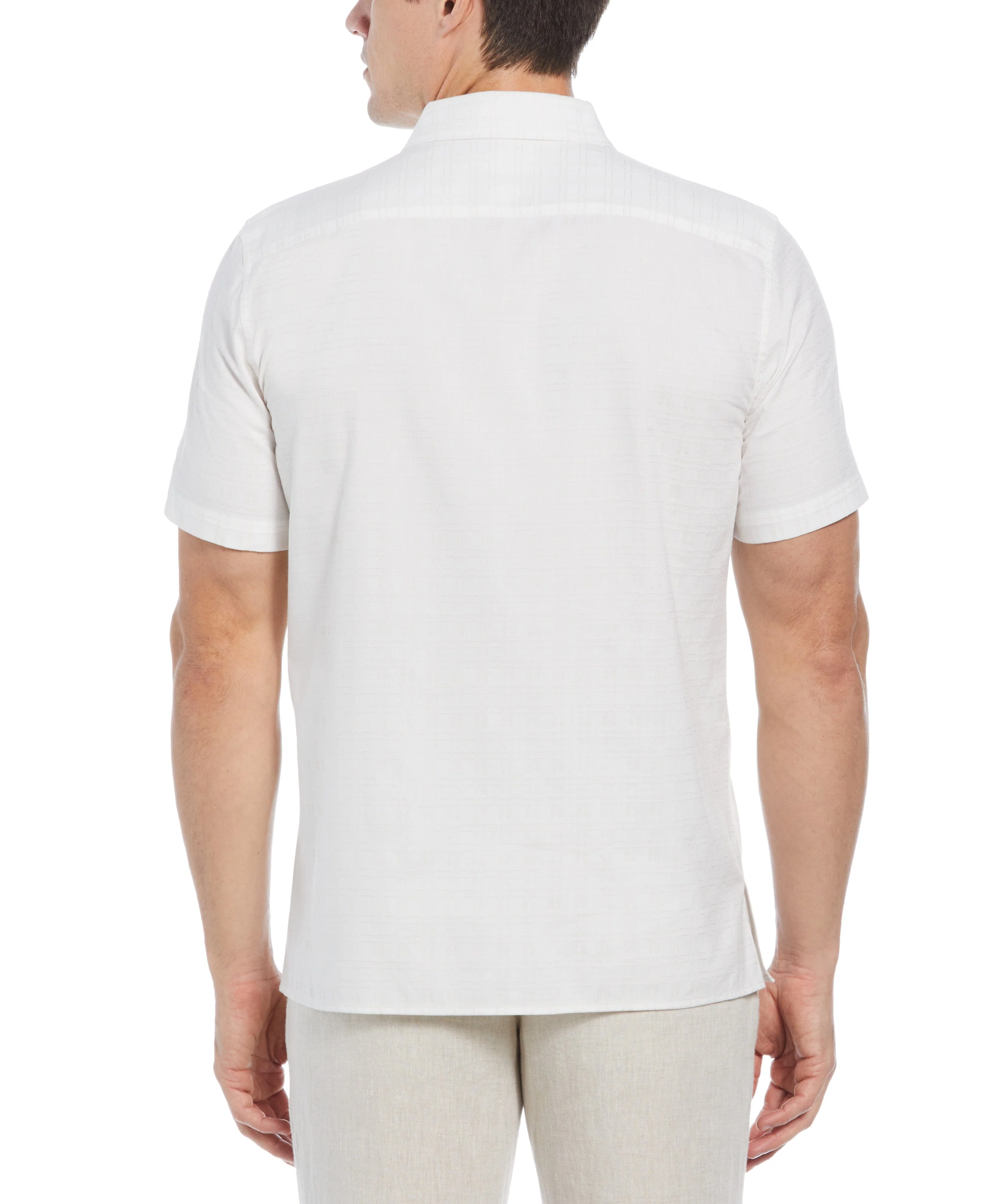 Dobby Short Sleeve Shirt - White