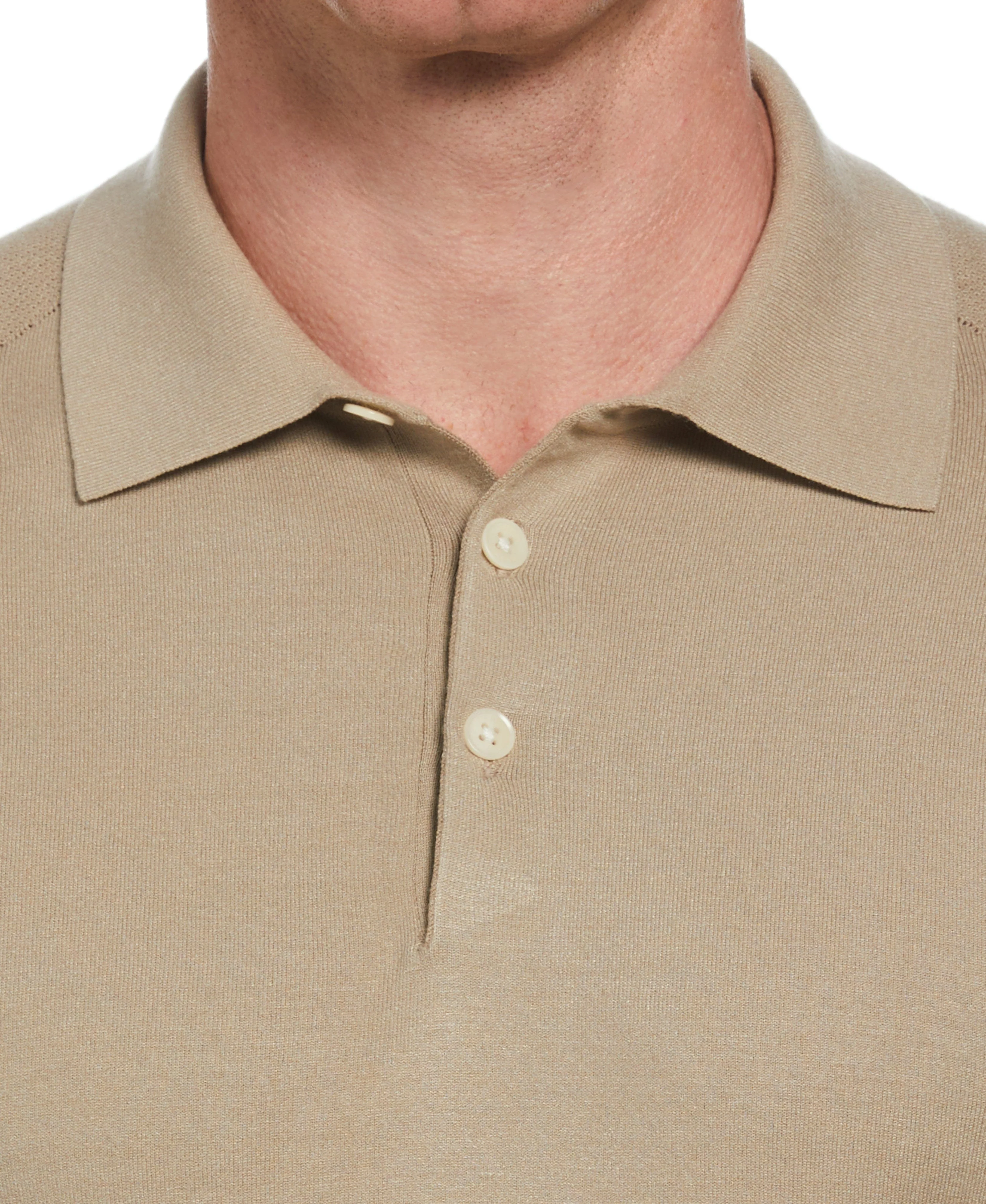 Solid Tech Knit Texture Polo