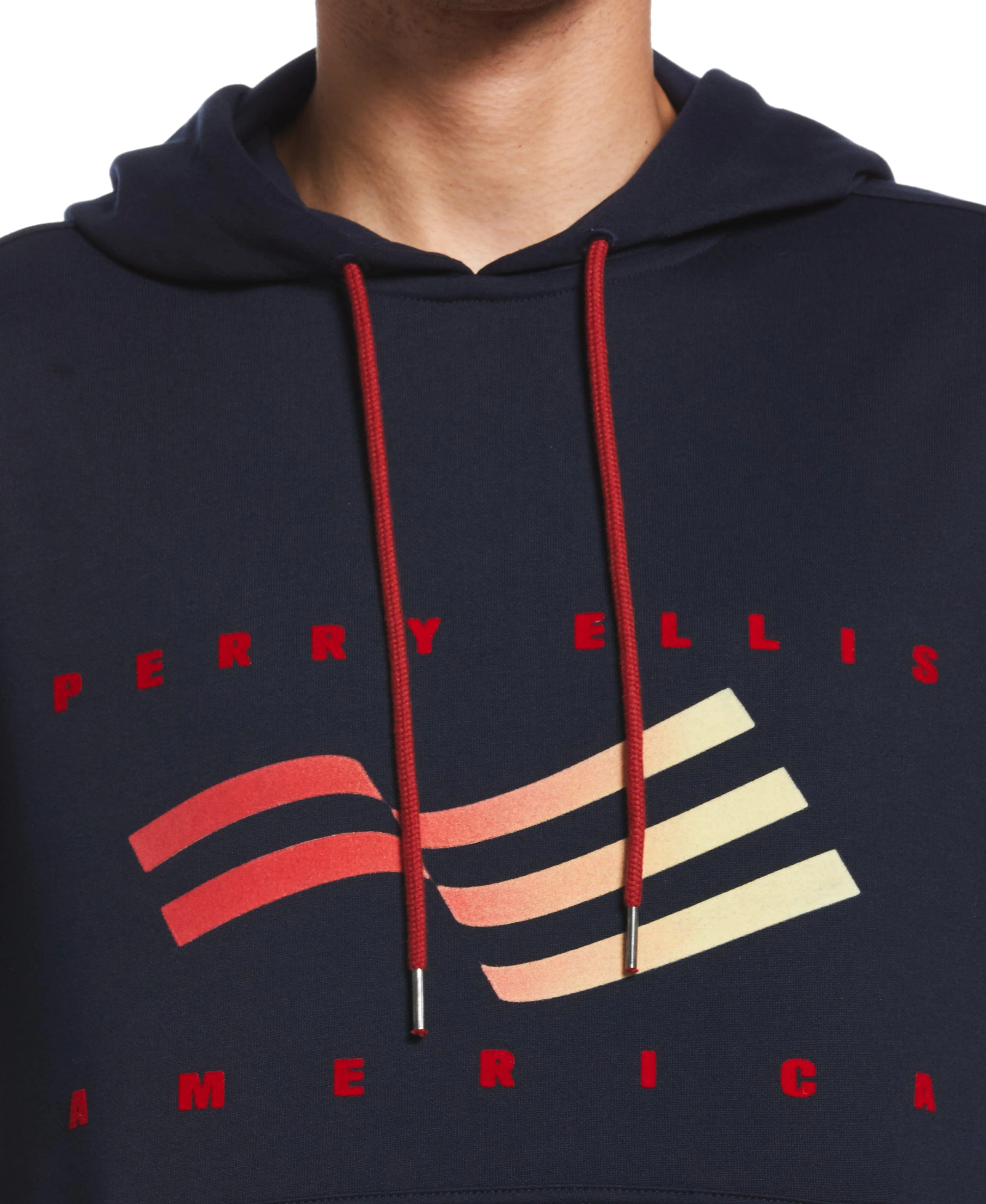 Perry Ellis America Flocked Hoodie