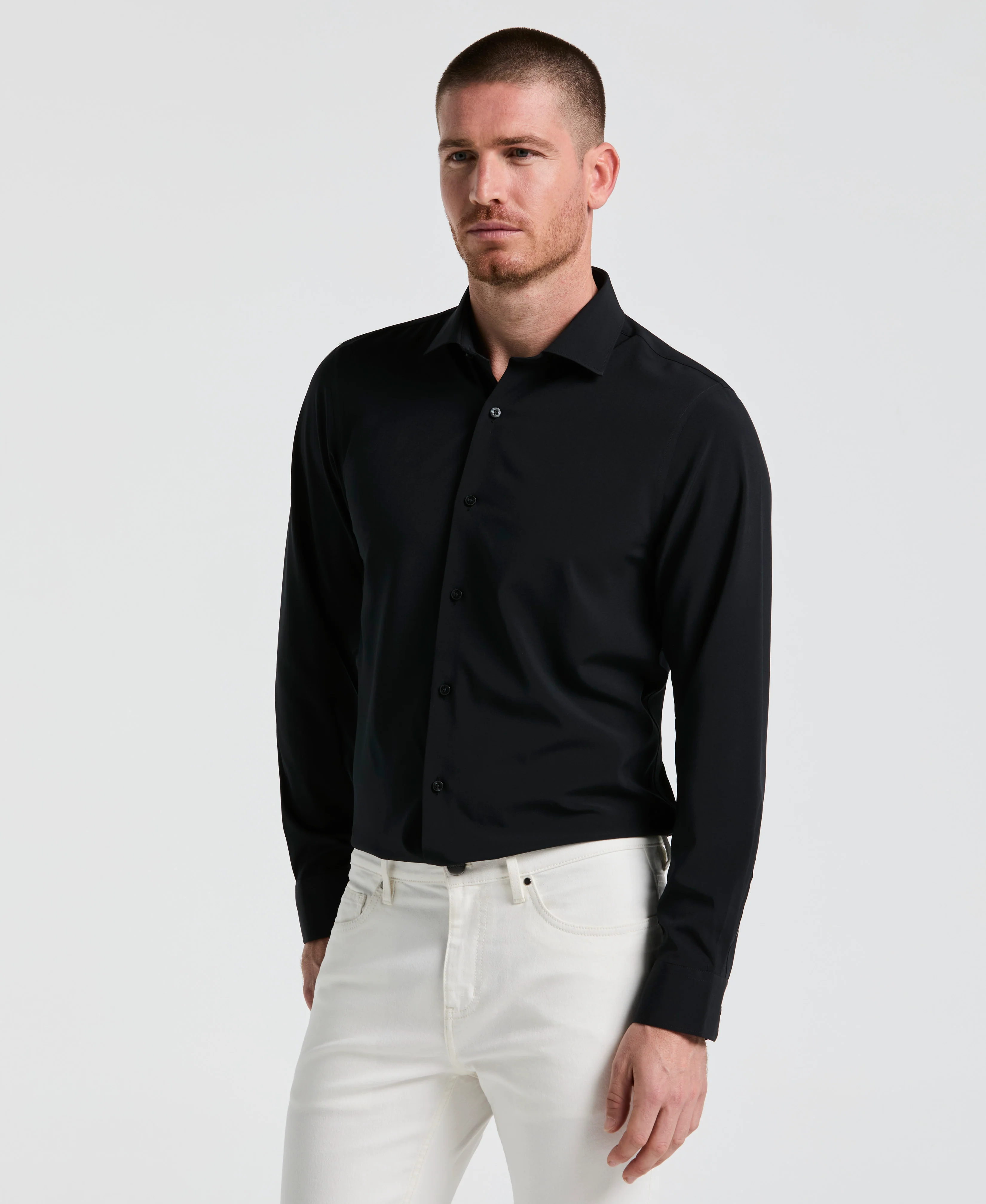 Performance Tech Solid Dress Shirt