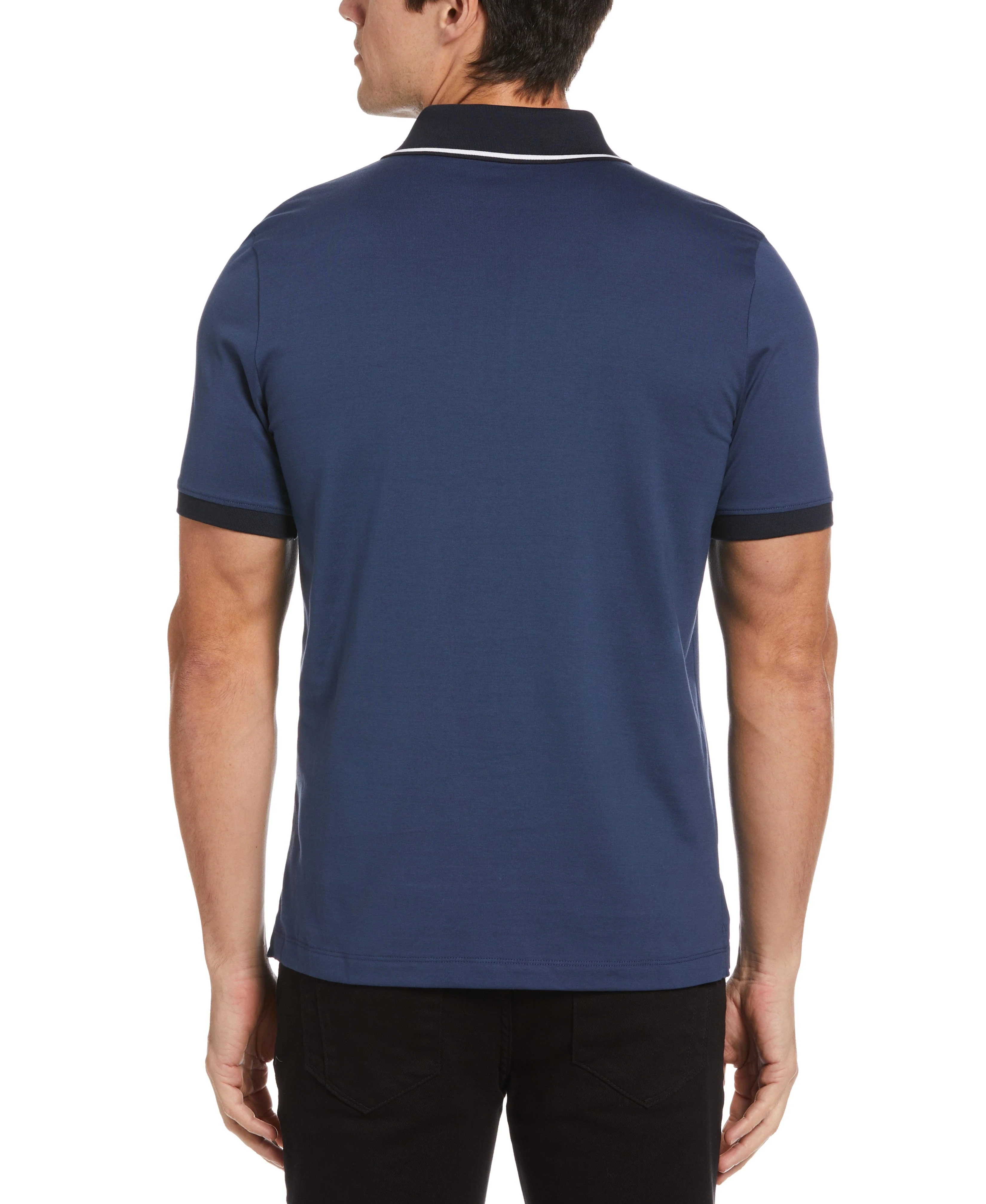 Shoulder Tape Zip Polo