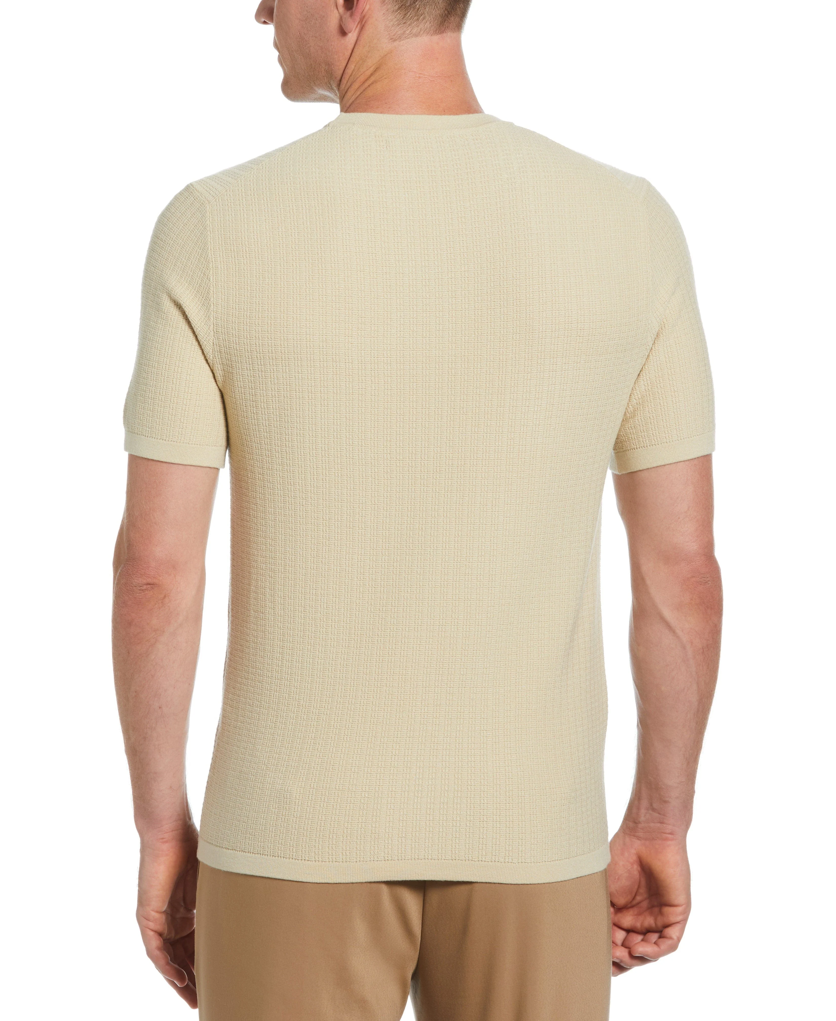 Tech Knit Vertical Ribbed Sweater Tee