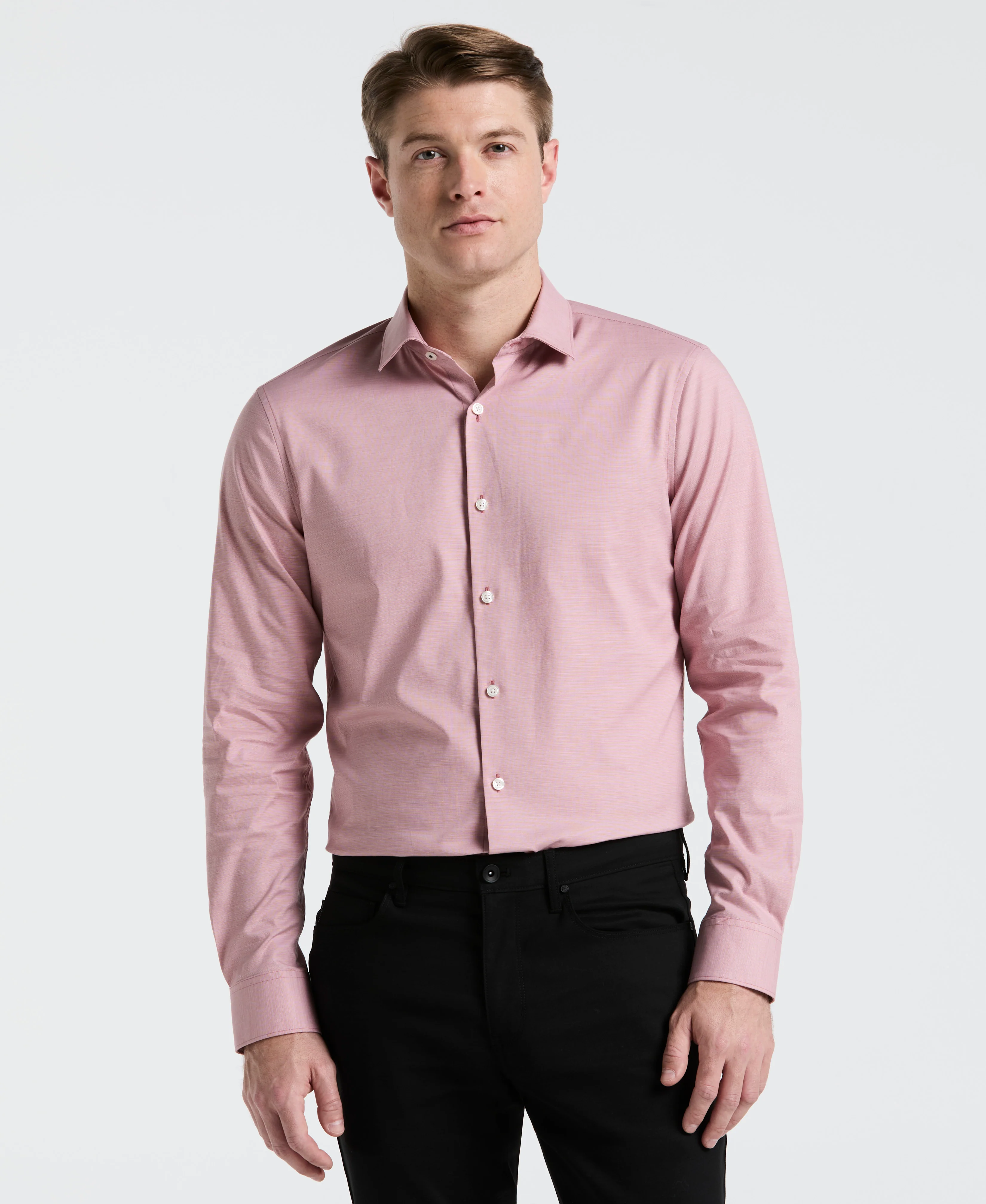 Dobby Cotton Stretch Slim Fit Shirt