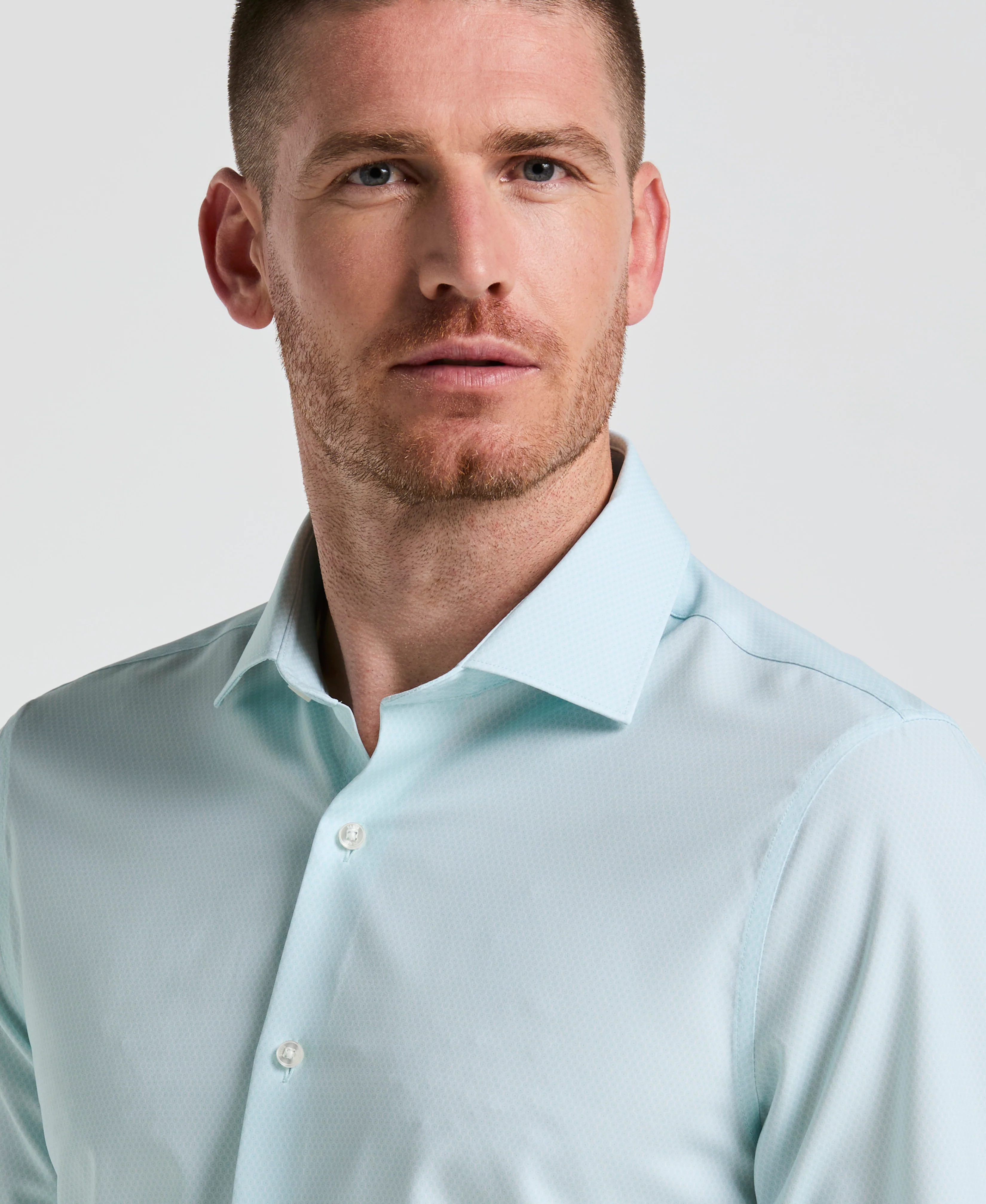 Performance Tech Geo Print Dress Shirt