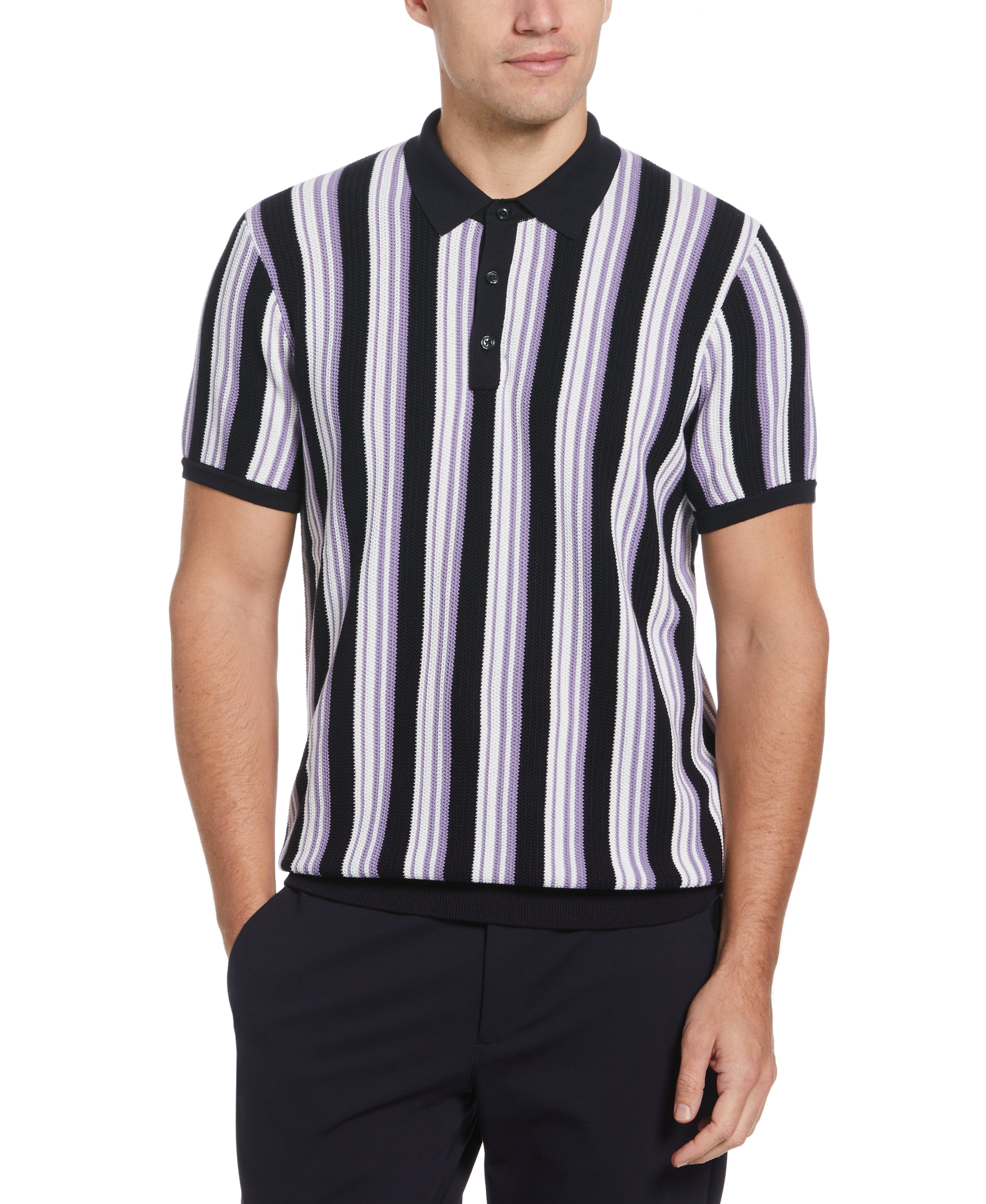Vertical Stripe Polo