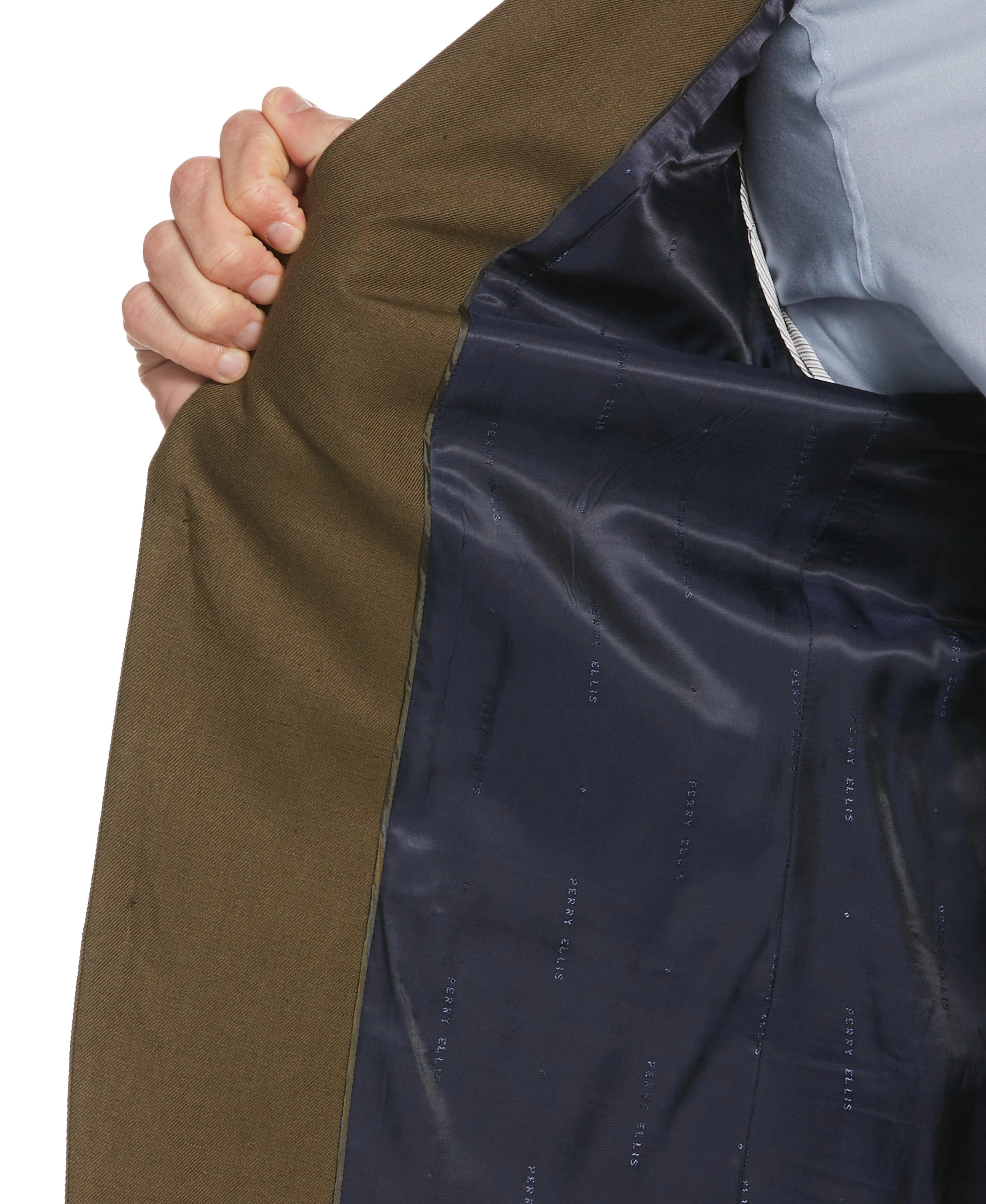 Slim Fit Linen Blend Solid Stretch Suit Jacket