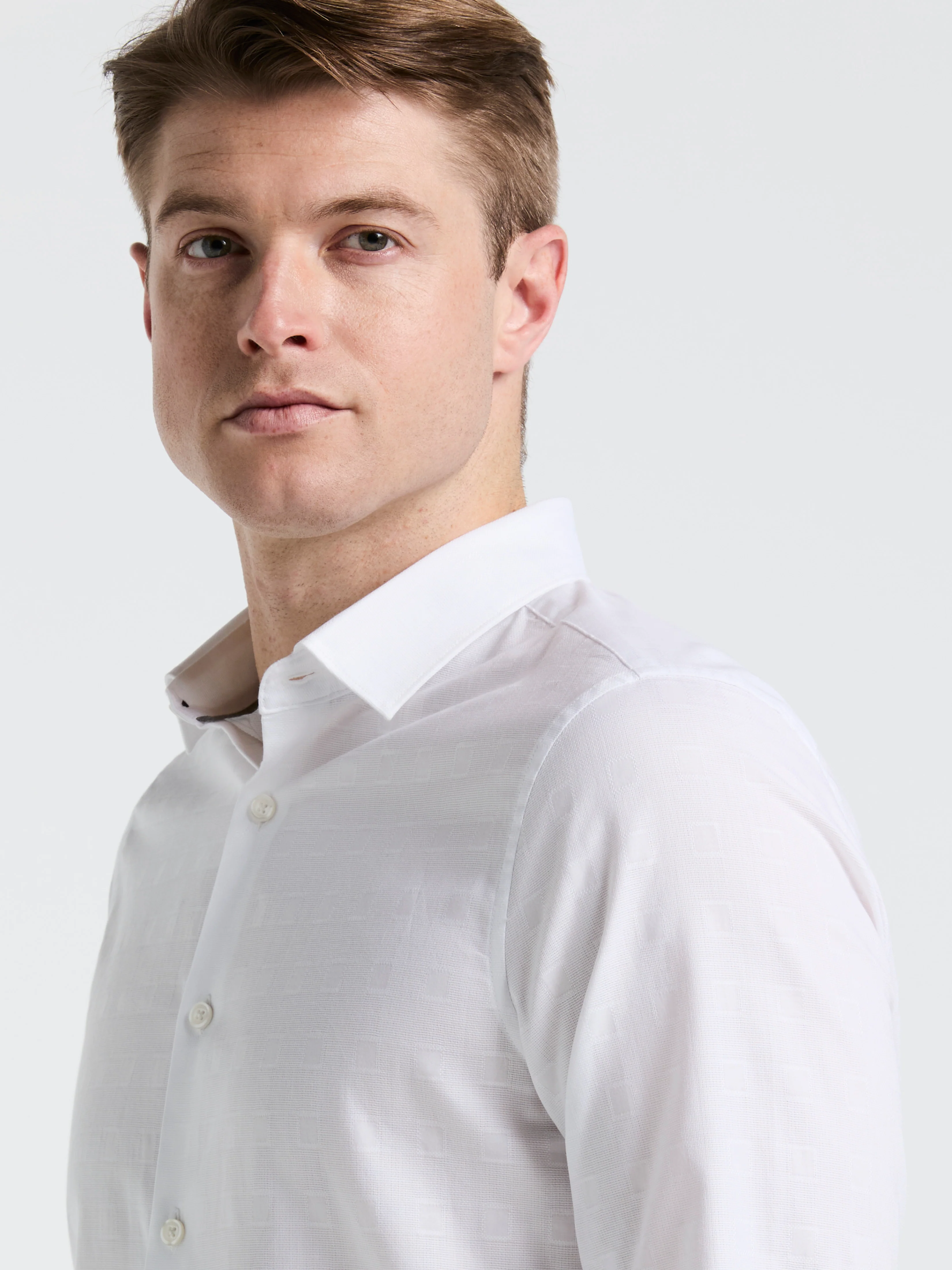 Cotton Dobby Untucked Shirt