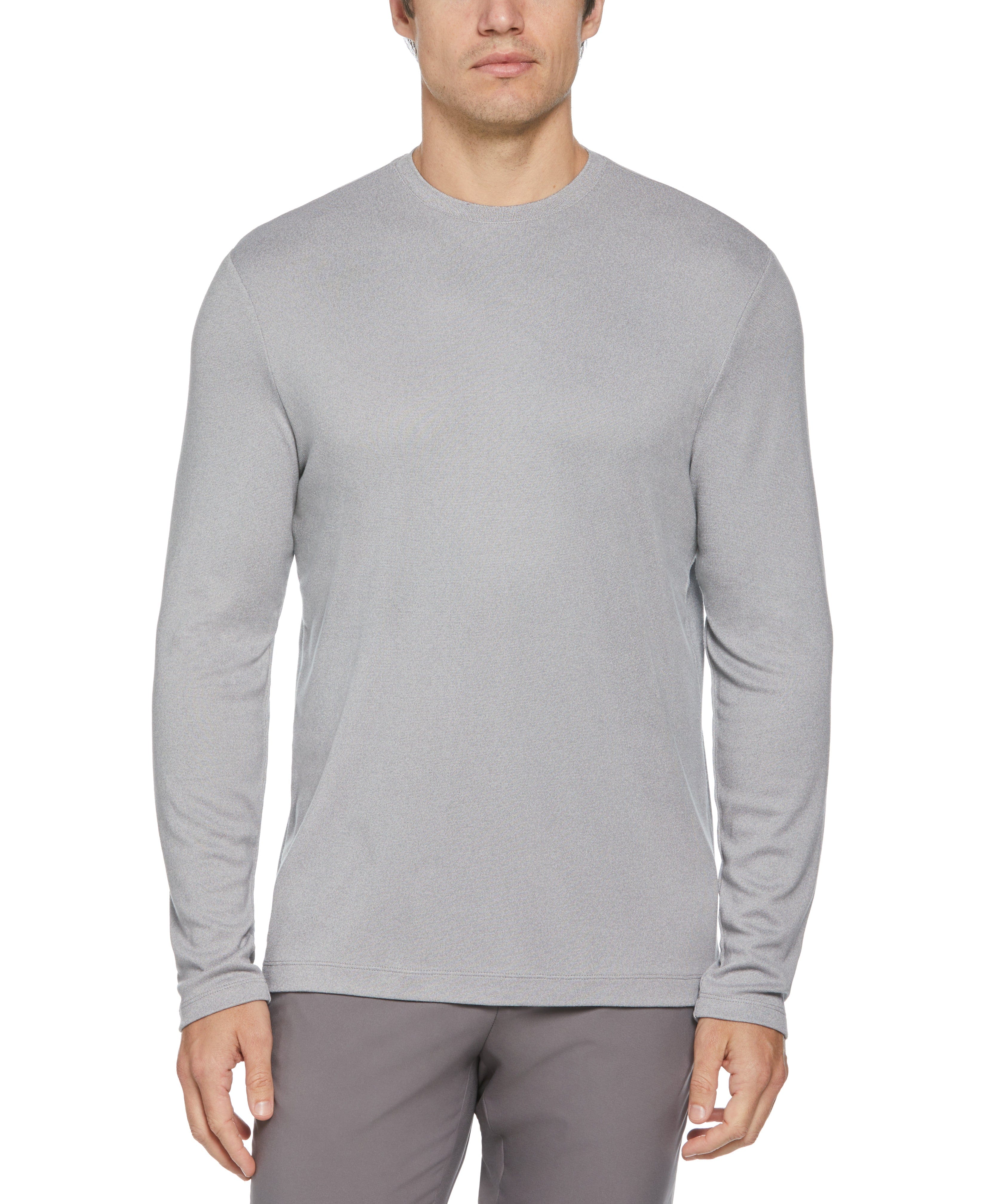 Heather Ribbed Crewneck Shirt