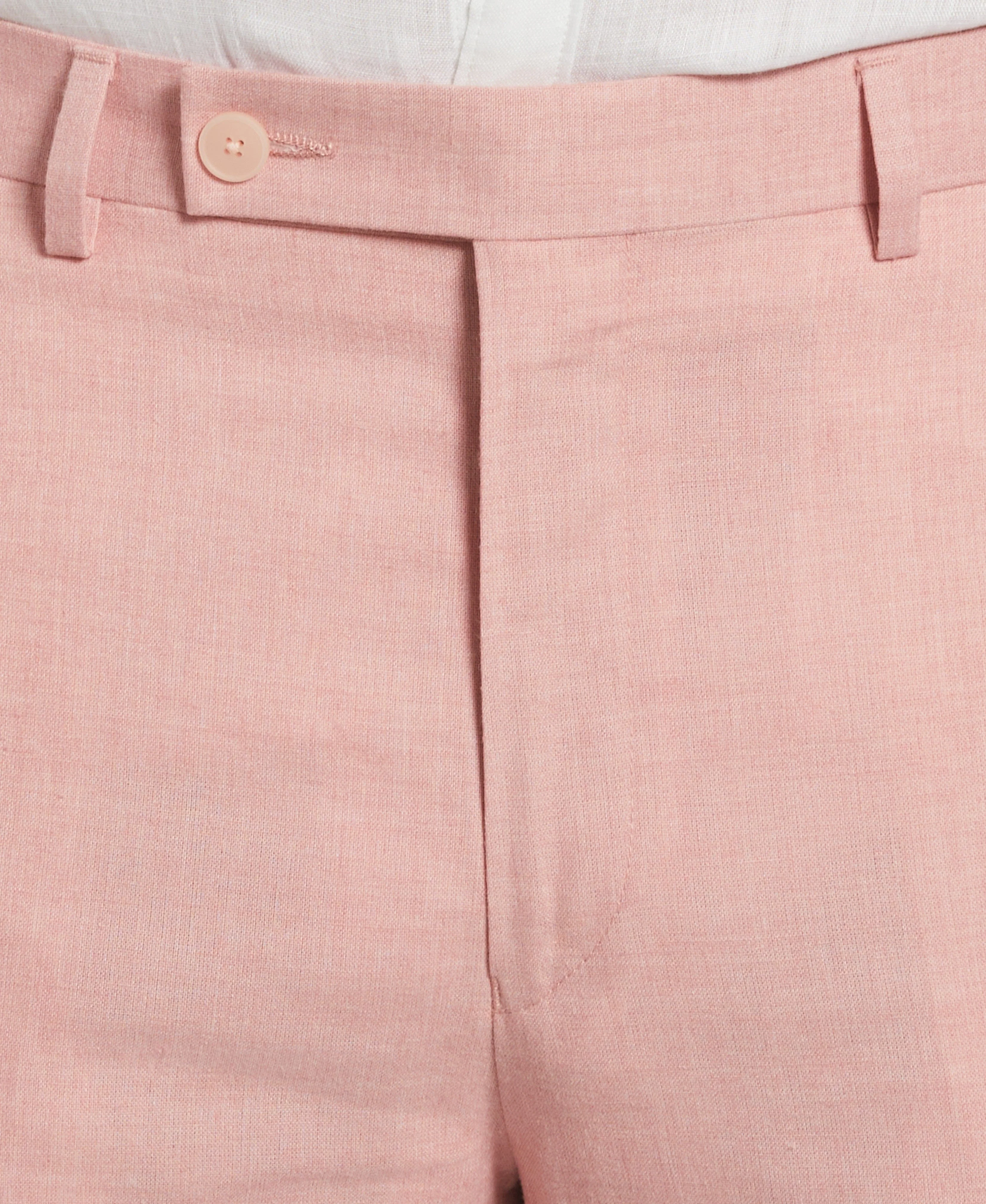 Slim Fit Linen Blend Suit Pant