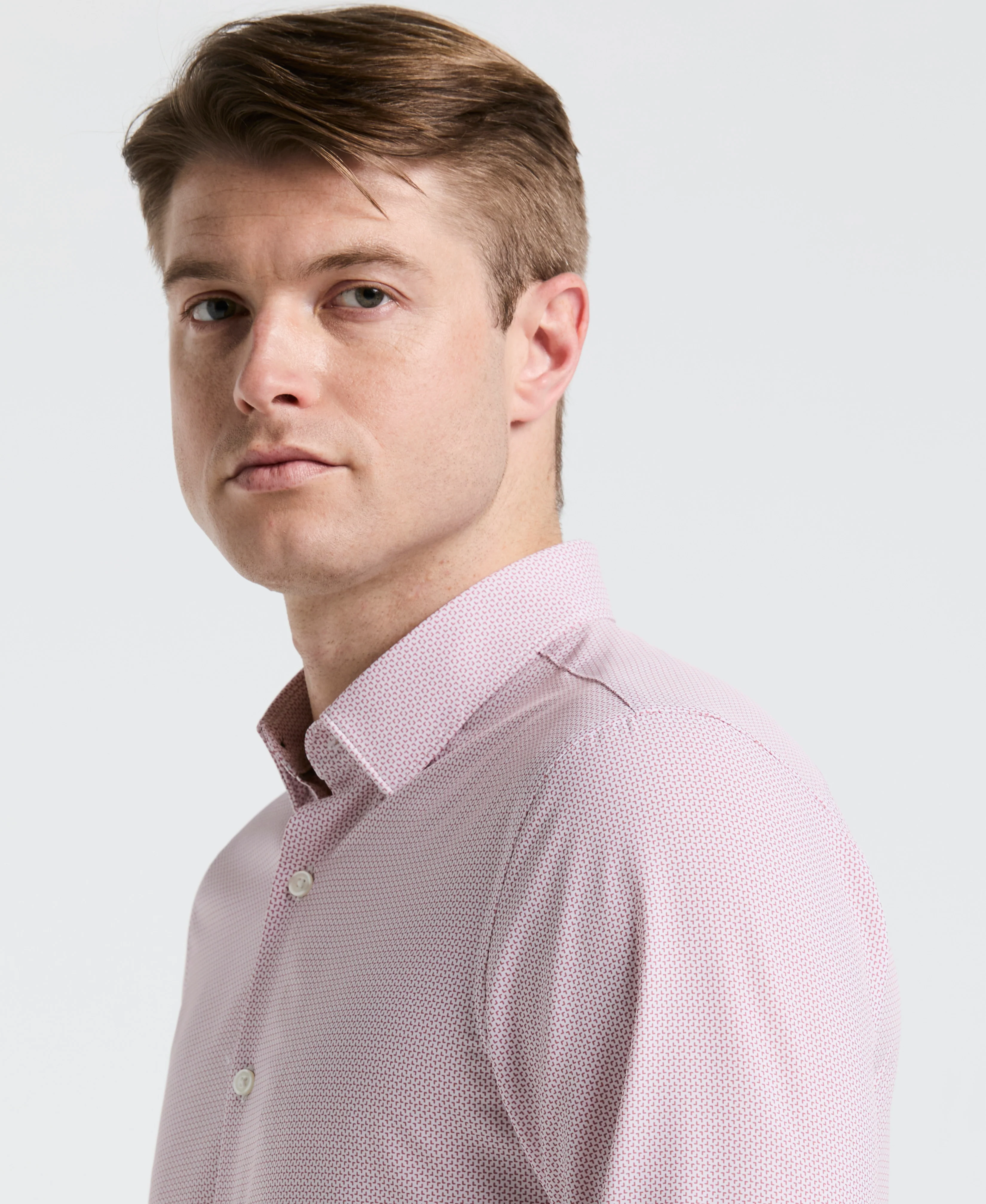 Slim Fit Float Total Stretch Pattern Shirt