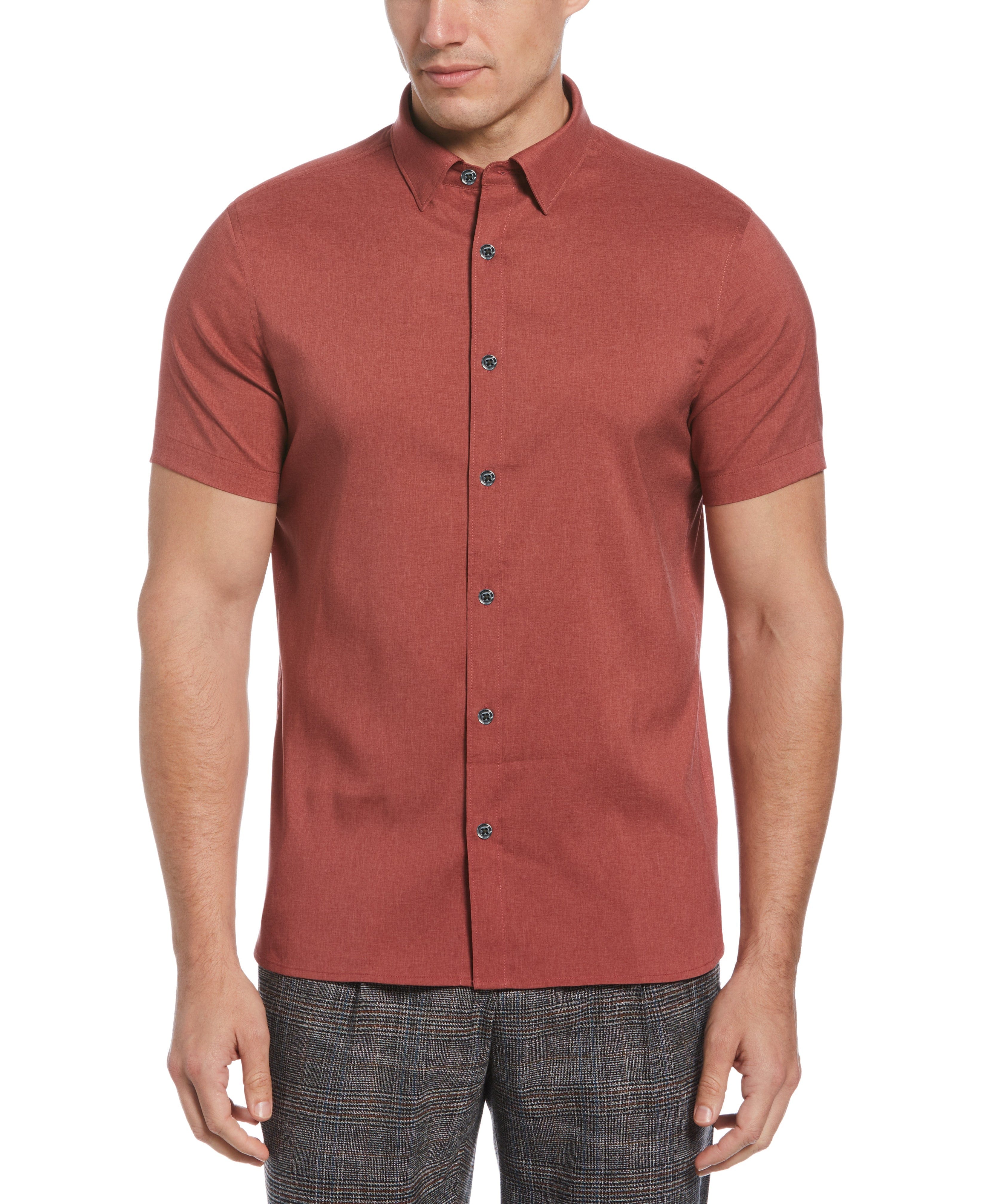 Total Stretch Slim Fit Heather Shirt