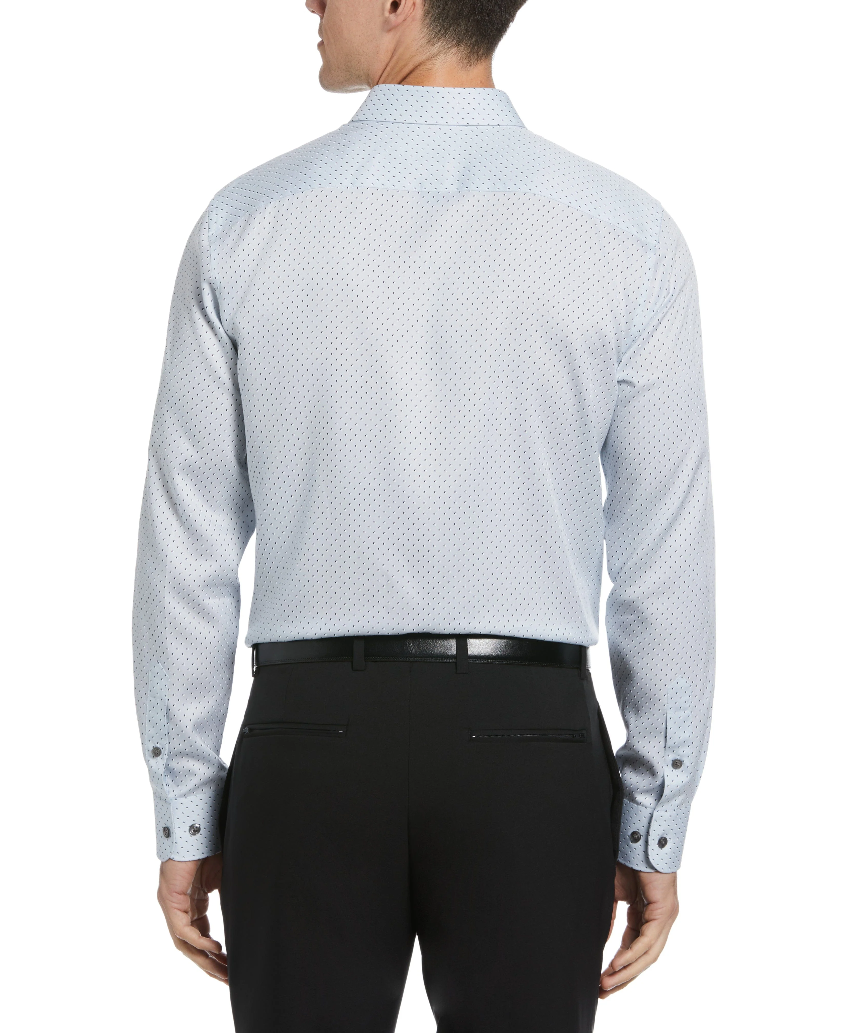 Slim Fit Dot Print Dress Shirt