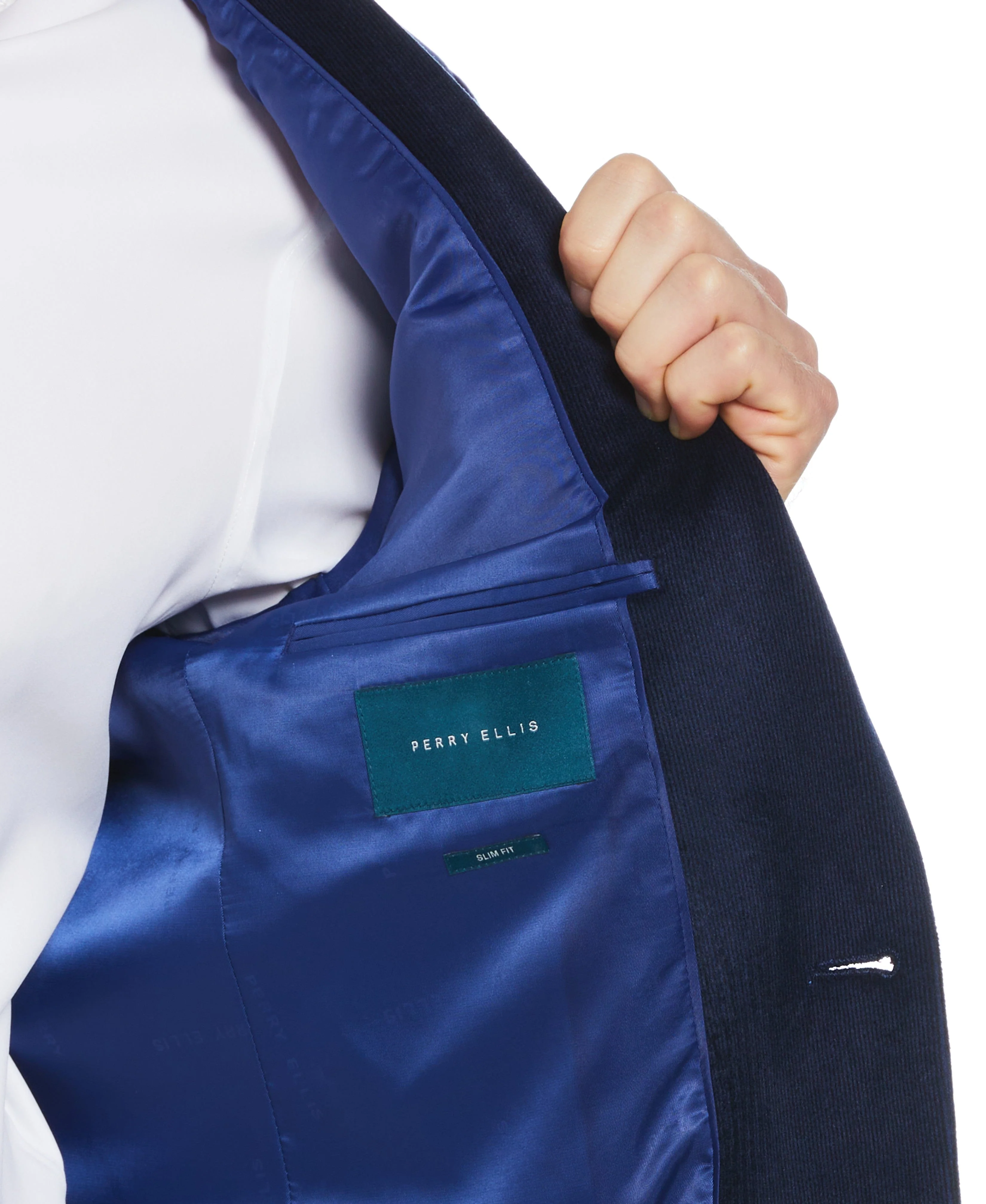 Slim Fit Notch Lapel Corduroy Sport Coat