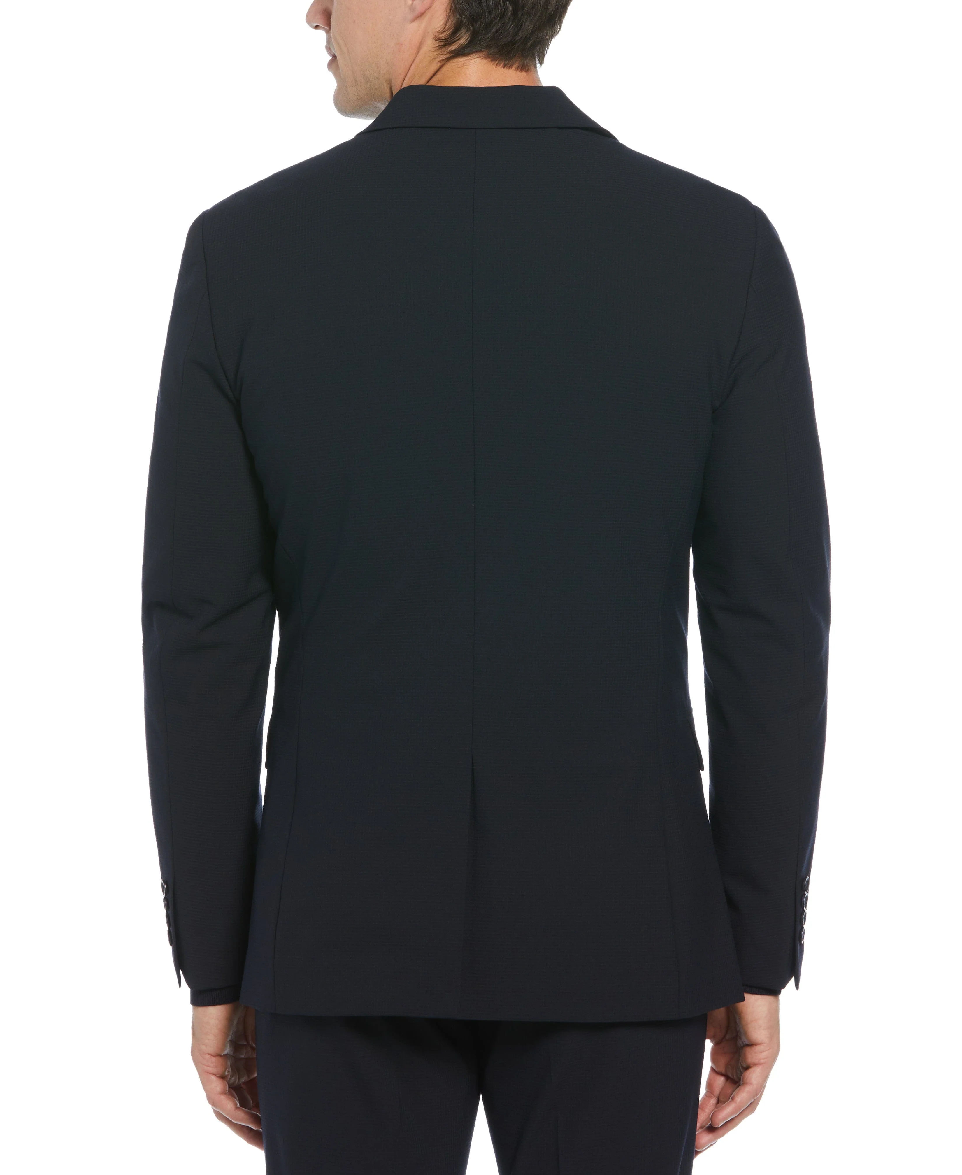 Slim Fit Micro Check Suit Jacket